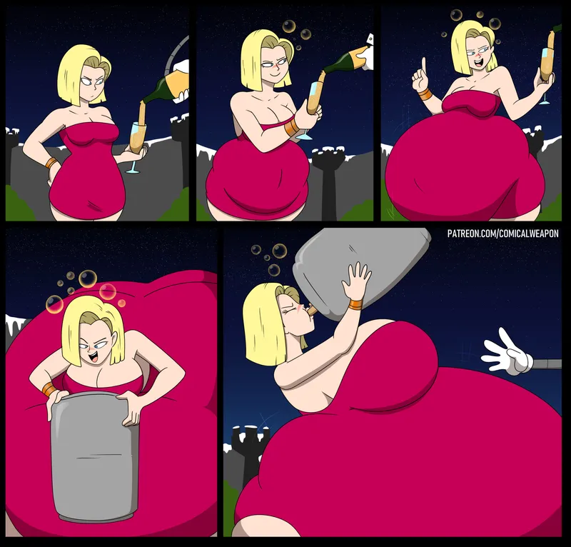New Year's Toast – Android 18 2