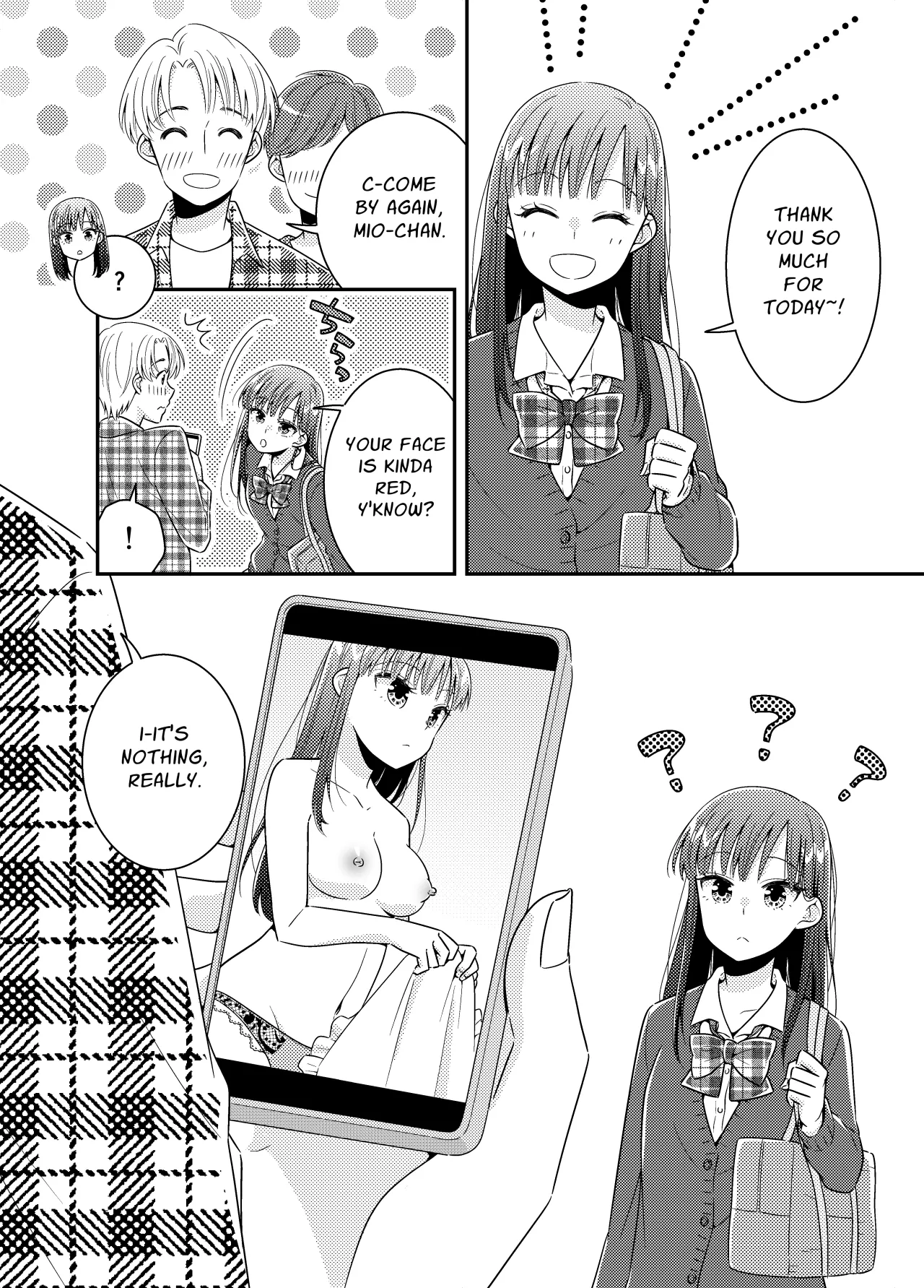 Ninki JK Model Kakushidori Sarete Oppai Marudashi 6