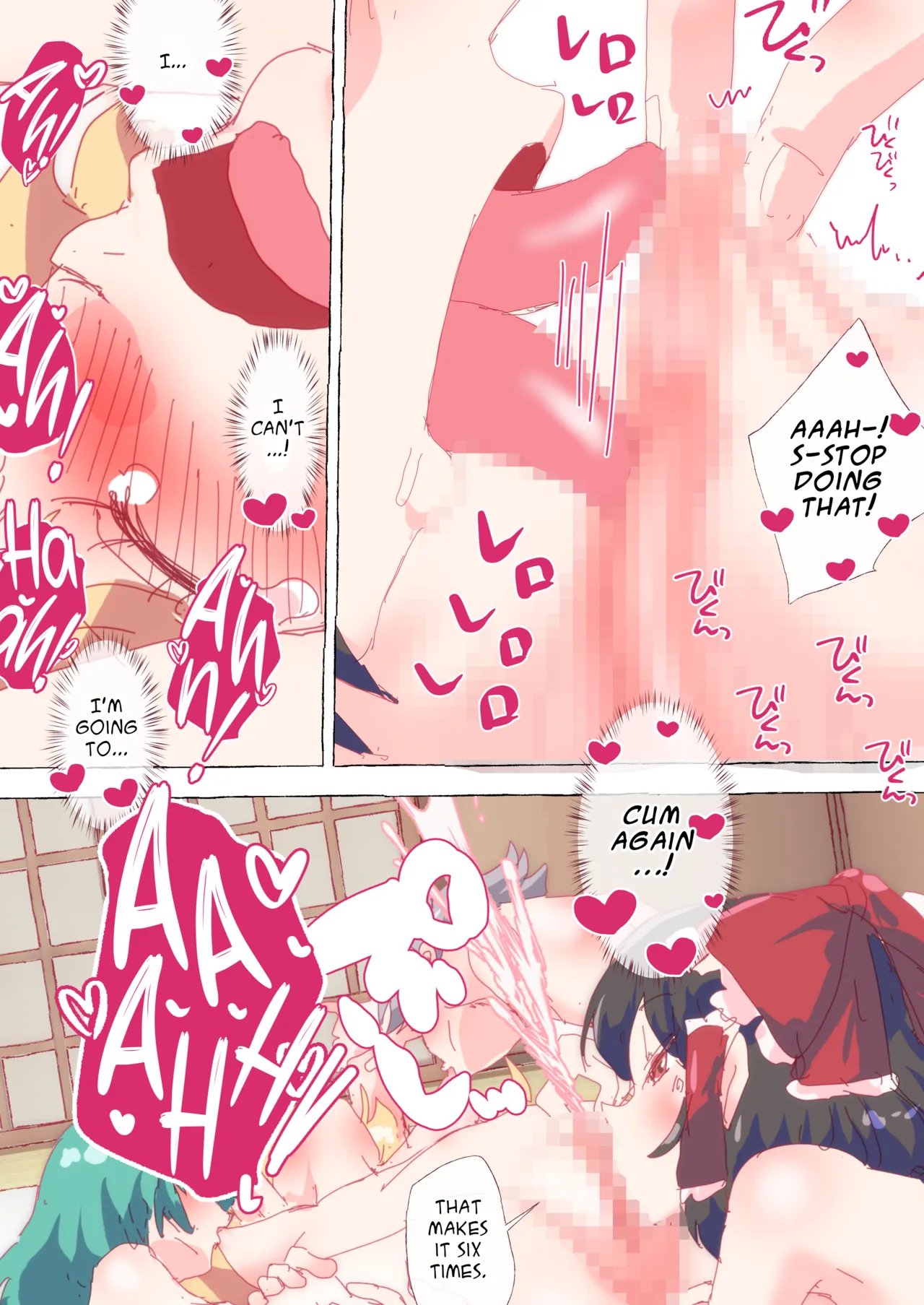[Non] Nan no Myakuraku mo Naku, Ningen Gumi de Ikasare Makuru Marisa-chan | Somehow, One Way or Another, Marisa-chan Got Tied-up and Gangbanged by Humans 8