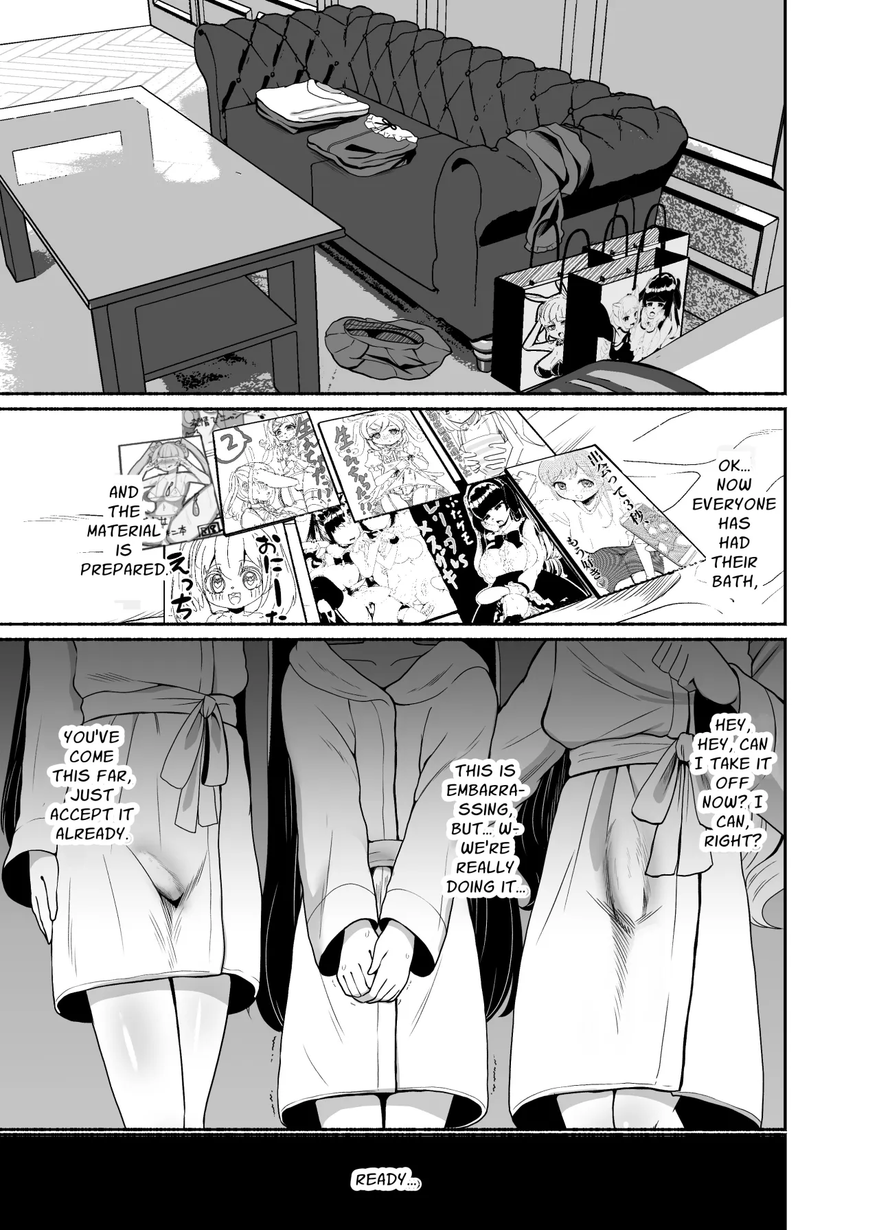 Ochinpo Joshi 3-nin, NatsuComi Senrihin Yominagara Nuite Hamete Mata Nuita. 10