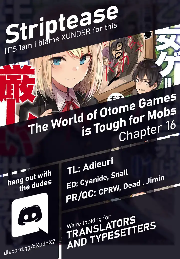Otome Game Sekai wa Mob ni Kibishii Sekai desu 1