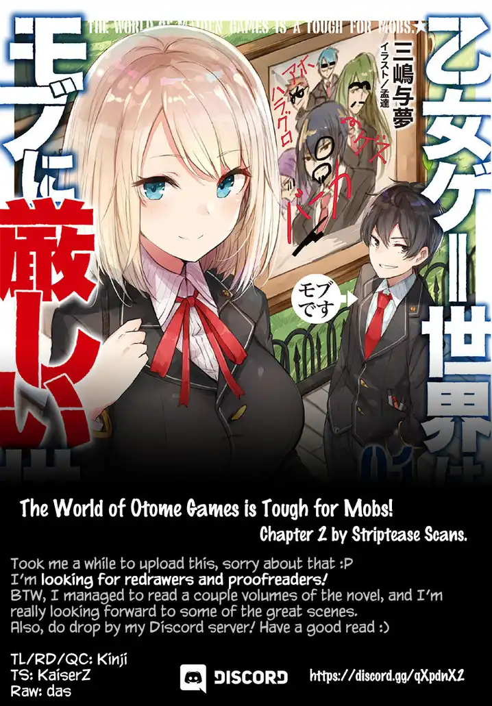 Otome Game Sekai wa Mob ni Kibishii Sekai desu 1