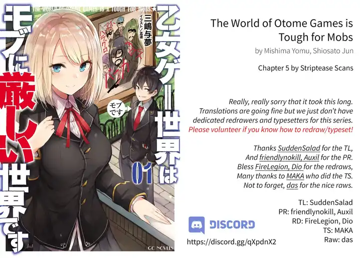 Otome Game Sekai wa Mob ni Kibishii Sekai desu 1