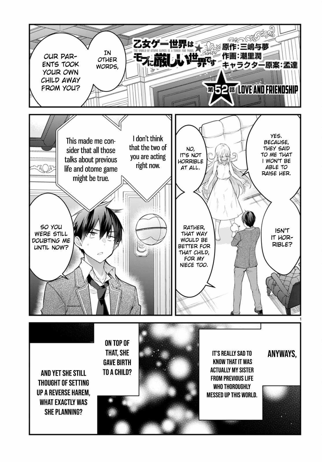 Otome Game Sekai wa Mob ni Kibishii Sekai desu 1