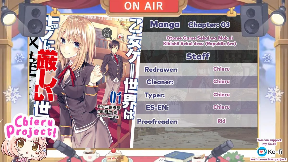 Otome Game Sekai wa Mob ni Kibishii Sekai desu 1