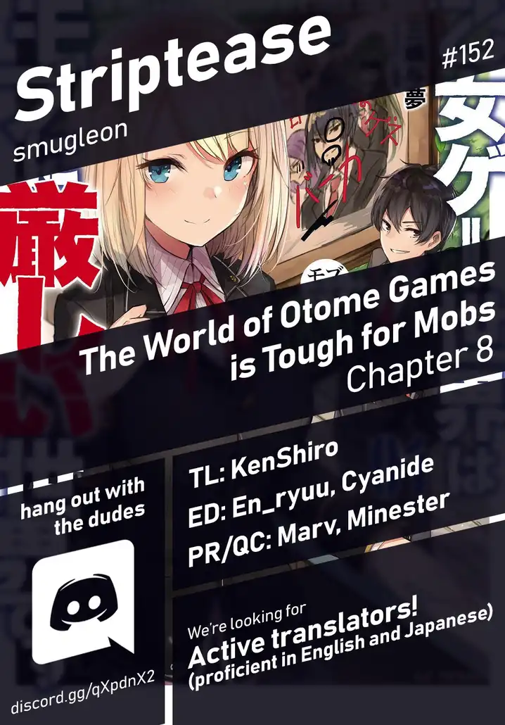 Otome Game Sekai wa Mob ni Kibishii Sekai desu 1