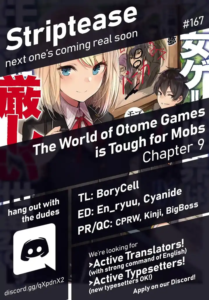 Otome Game Sekai wa Mob ni Kibishii Sekai desu 1