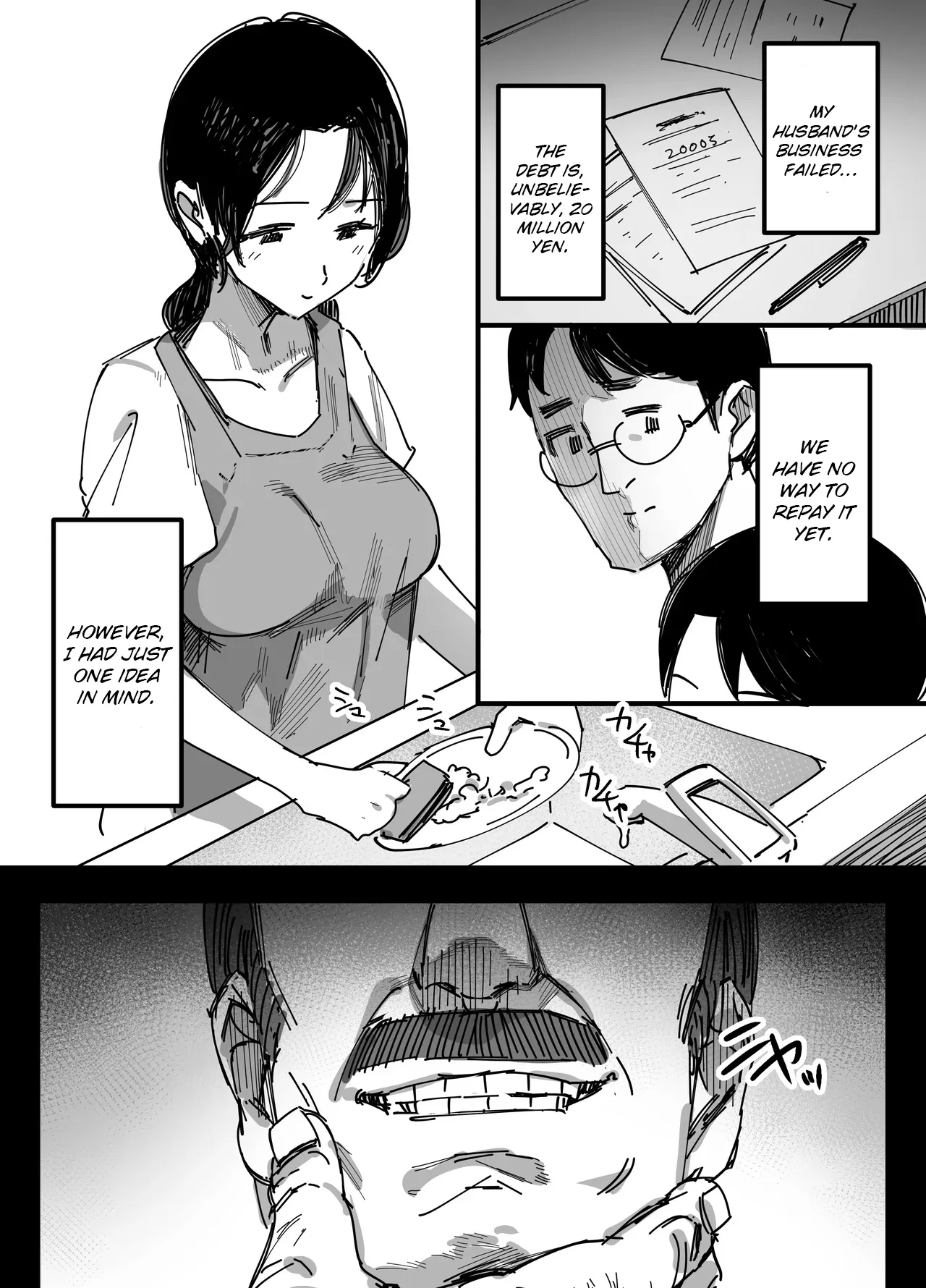 Otto no Shakkin Nakadashi Hensai Gifu ni Mi o Uru Komochi Tsuma 3
