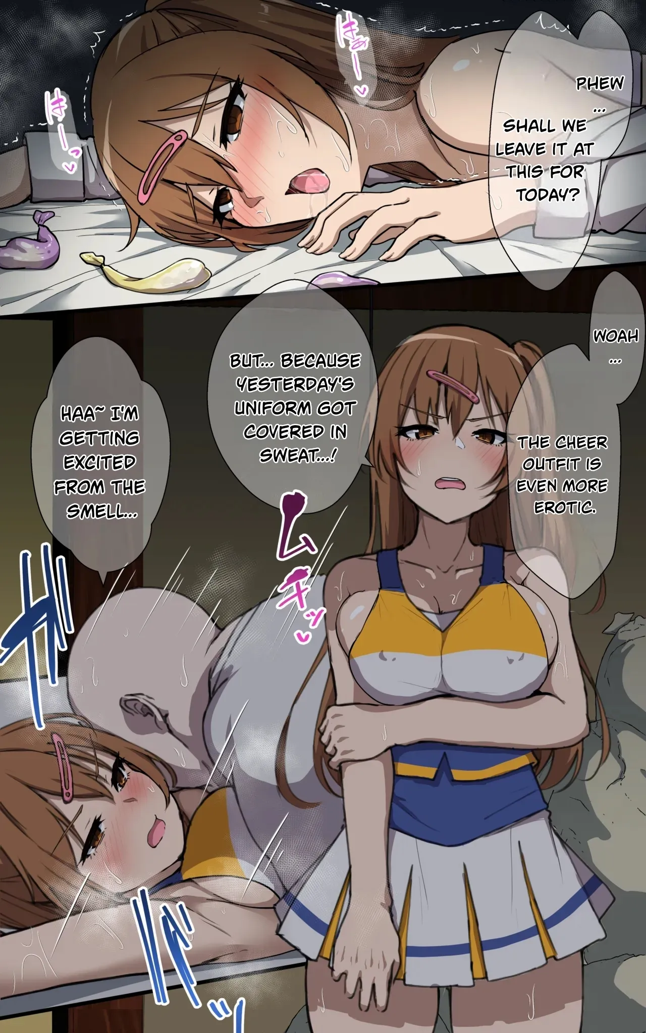 Picture of Nibutani Shinka being threatened by an insatiable PE teacher and subjected to sleepover se〇 4