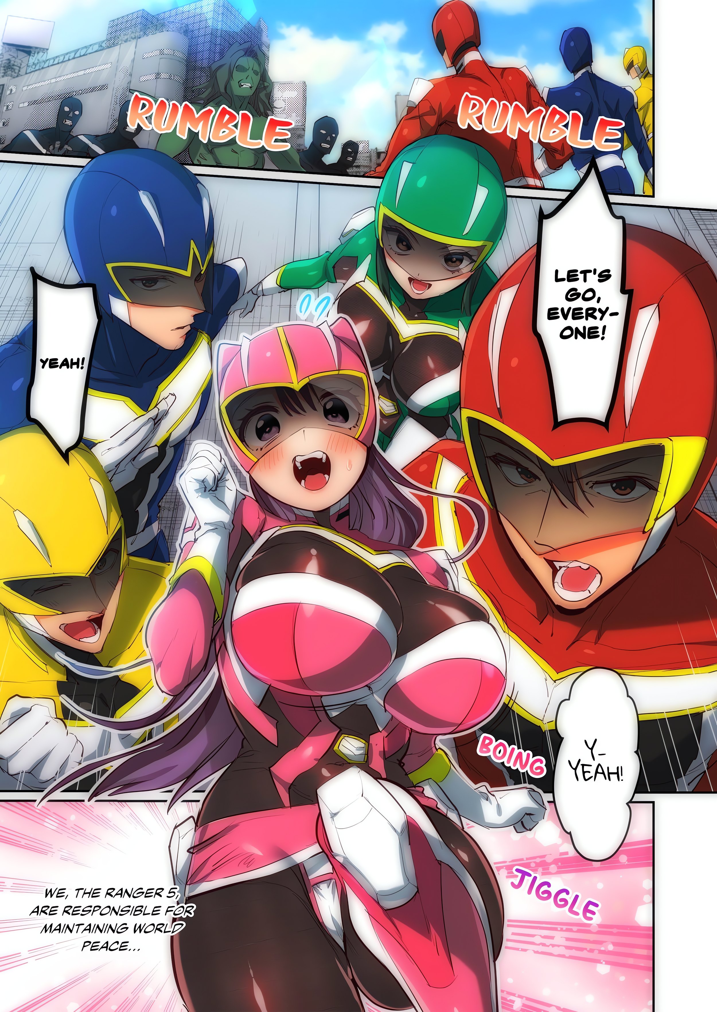 Pitiful Ranger Pink: I’m Such a Disgrace, but It Feels So Good! (Uncensored) 1