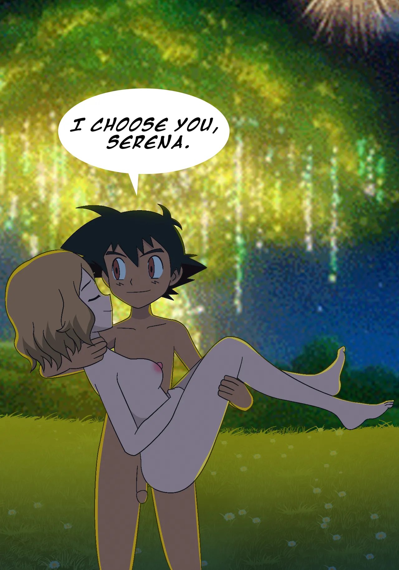 pokeporn under the pledging tree ash x serena 15
