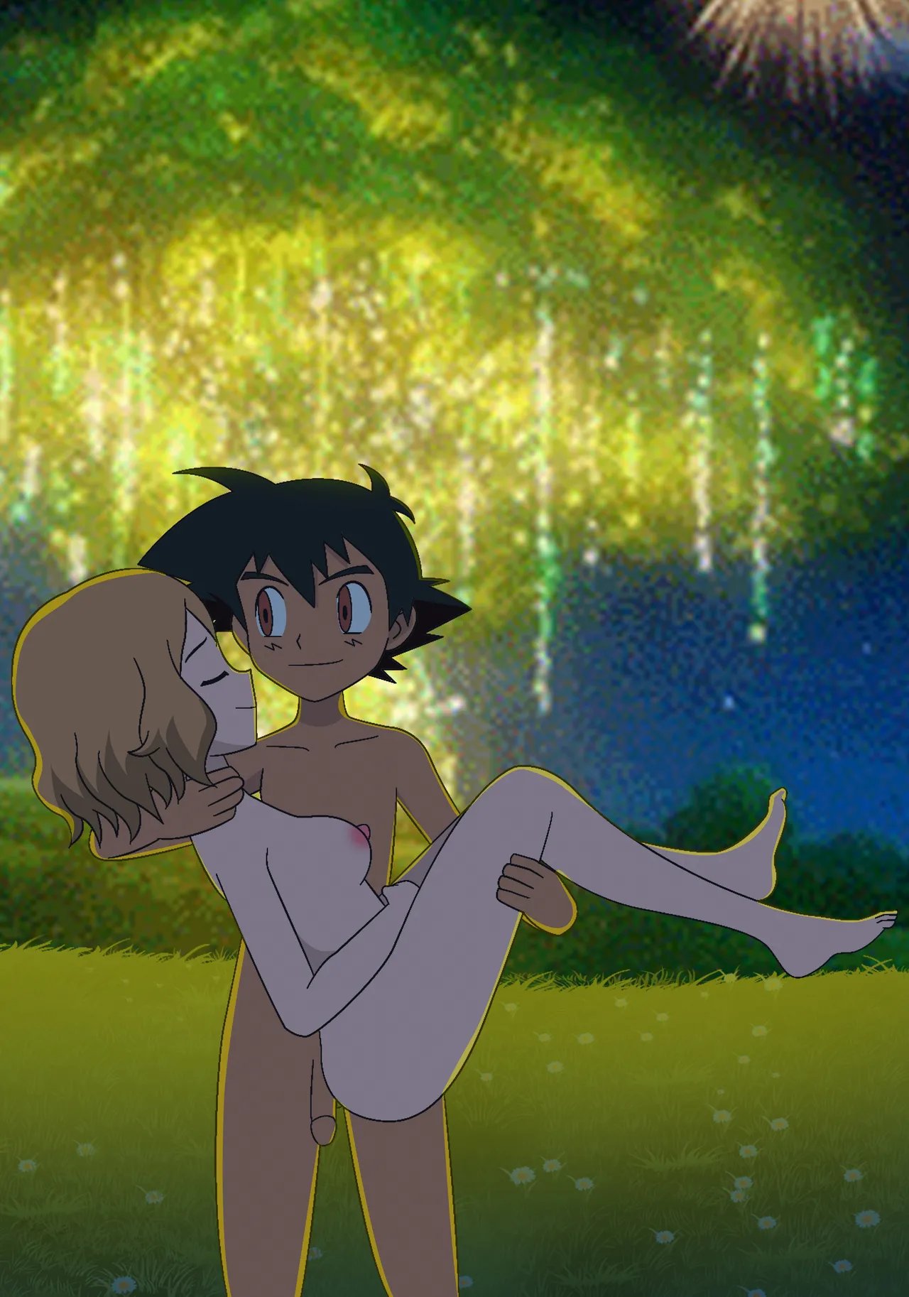 pokeporn under the pledging tree ash x serena 16