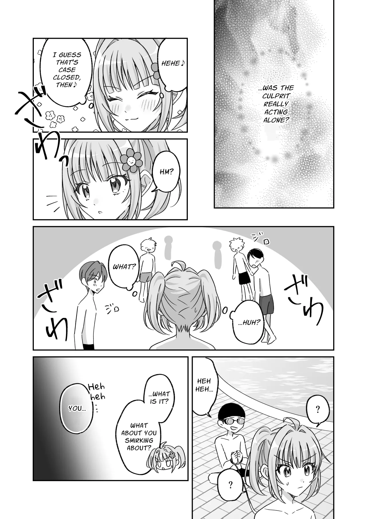Pool de Kyousei Porori!? Mizugi Bijo wo Nerau Hentai Otoko wo Tsukamaero! + -AFTER 18