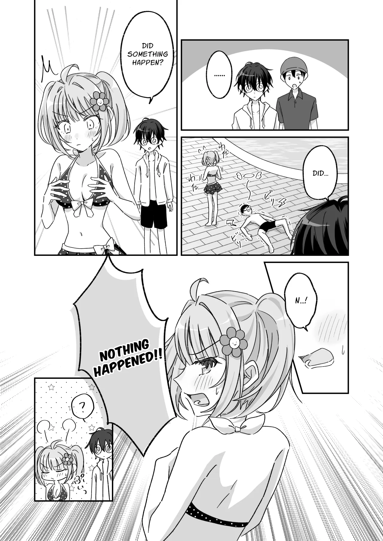 Pool de Kyousei Porori!? Mizugi Bijo wo Nerau Hentai Otoko wo Tsukamaero! + -AFTER 21