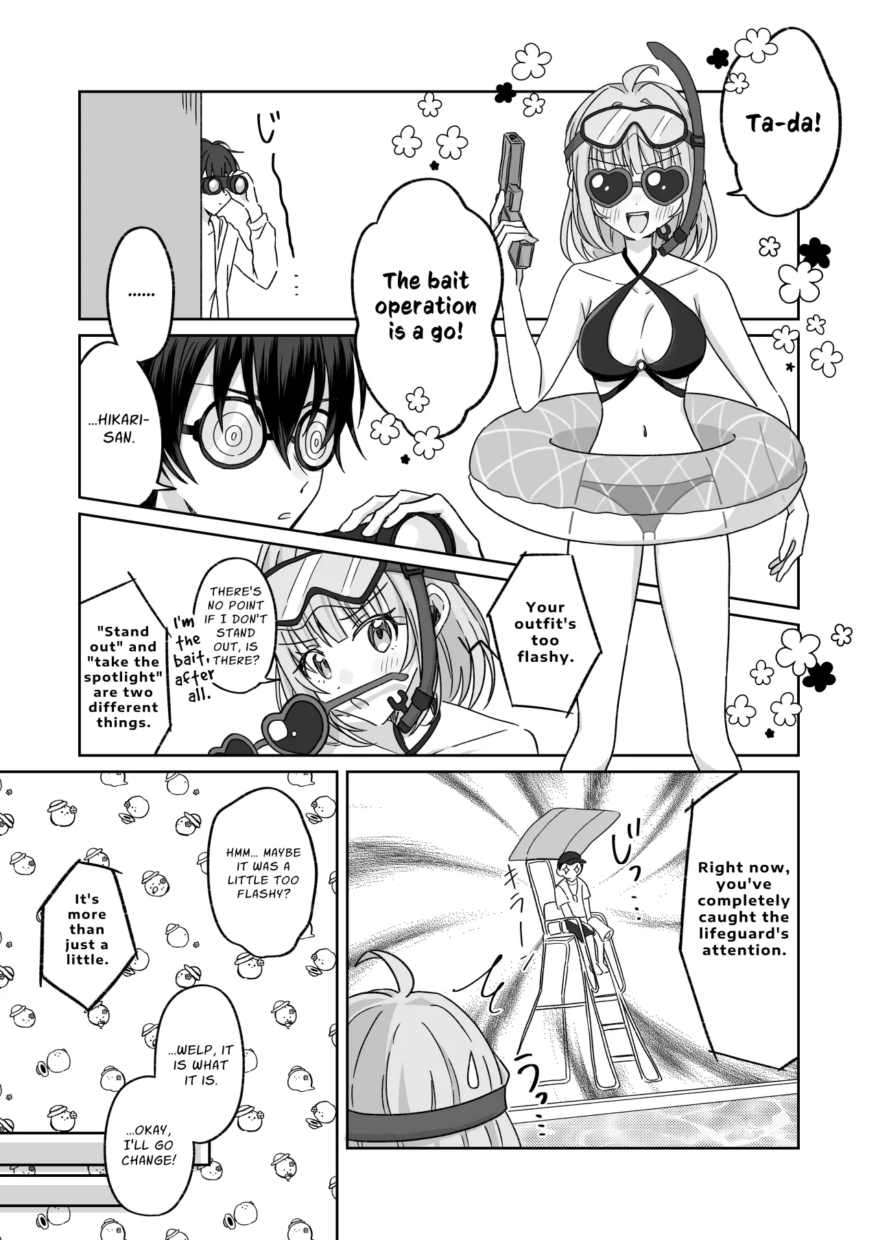 Pool de Kyousei Porori!? Mizugi Bijo wo Nerau Hentai Otoko wo Tsukamaero! + -AFTER 10