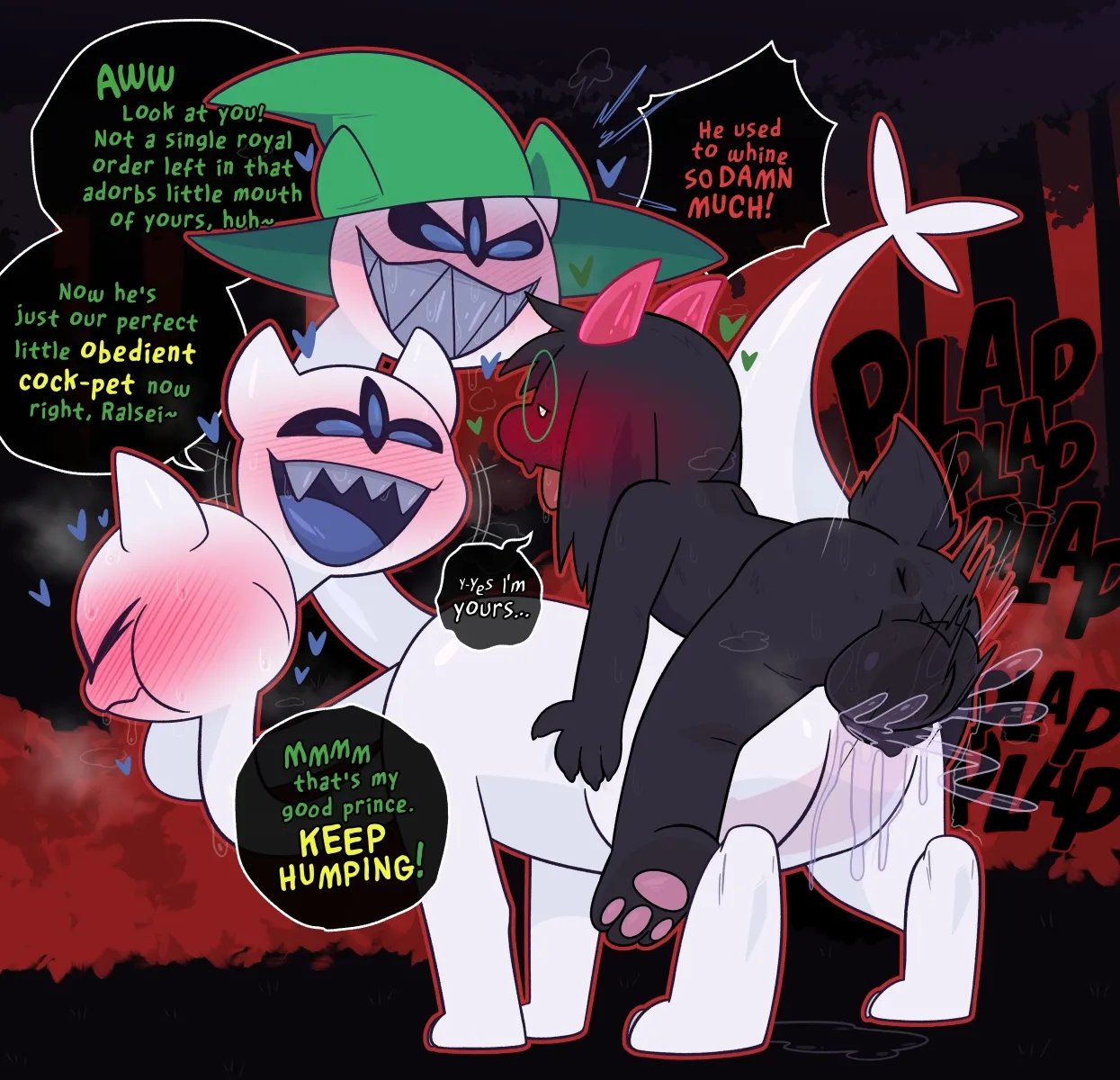 Ralsei x Clover (Ongoing) 8