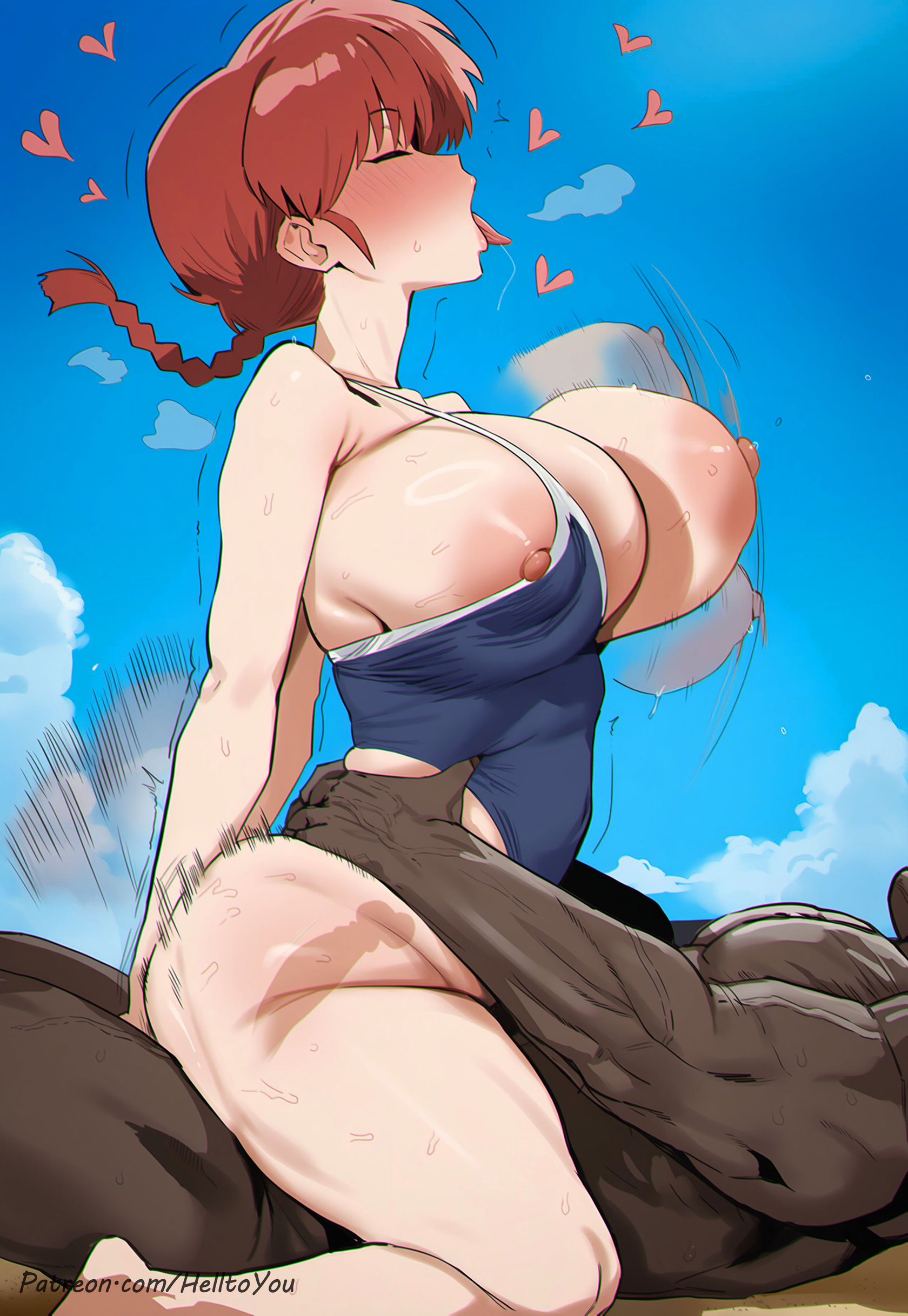Ranma Blacked At The Beach 19