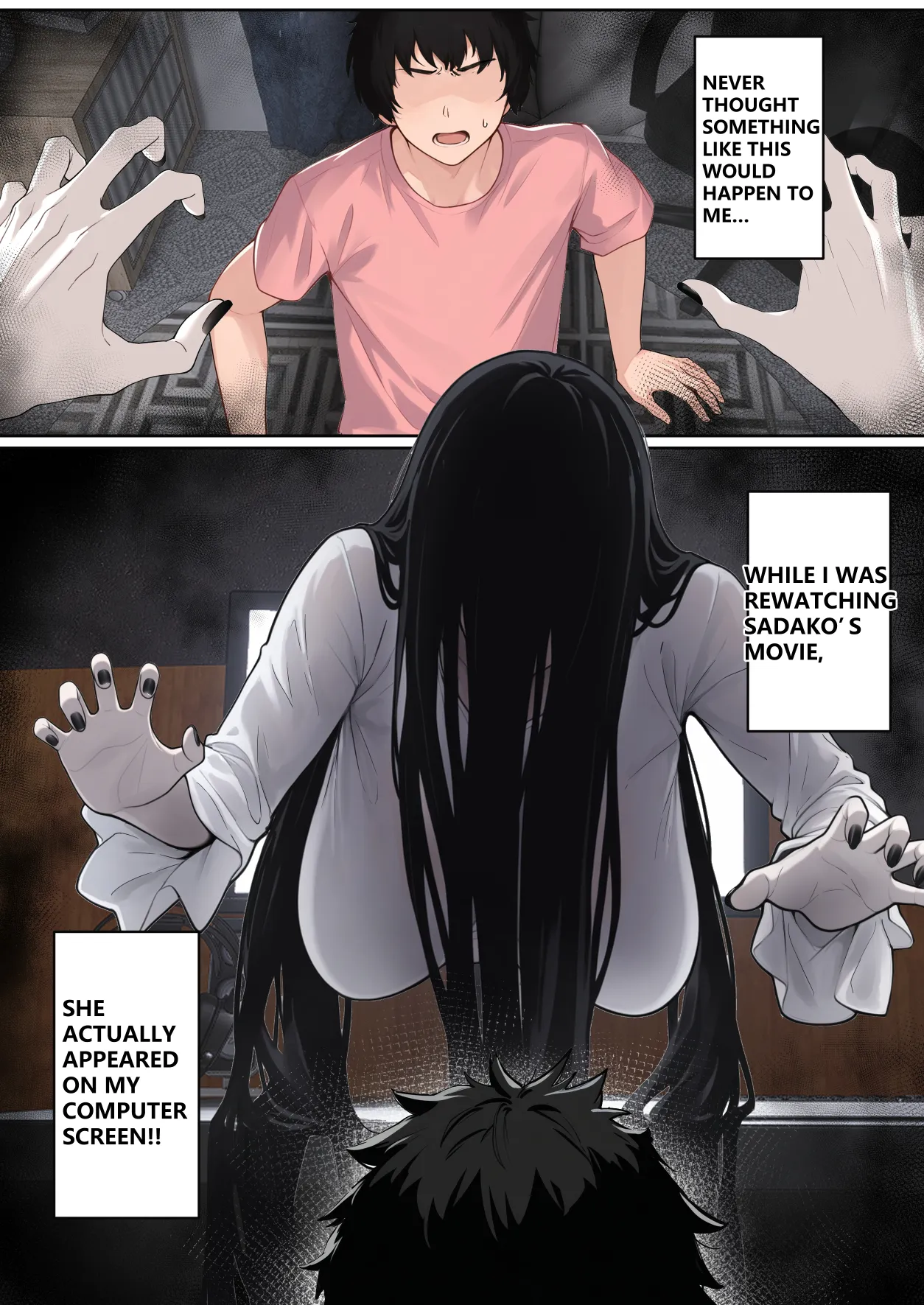 Regarding Sadako Getting Stuck On A Computer Screen 2