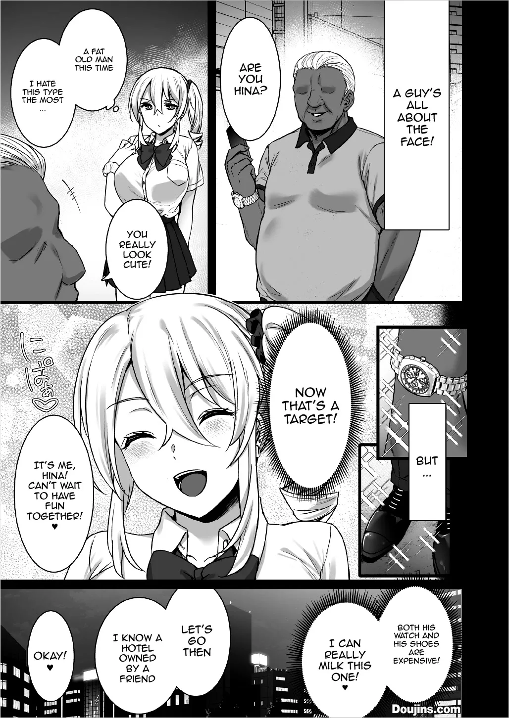 Rental Tanetsuke Oji-san 4 ~Papakatsu o Akuyou suru Namaiki Gal ni Oshioki Rinkan Party~ 9