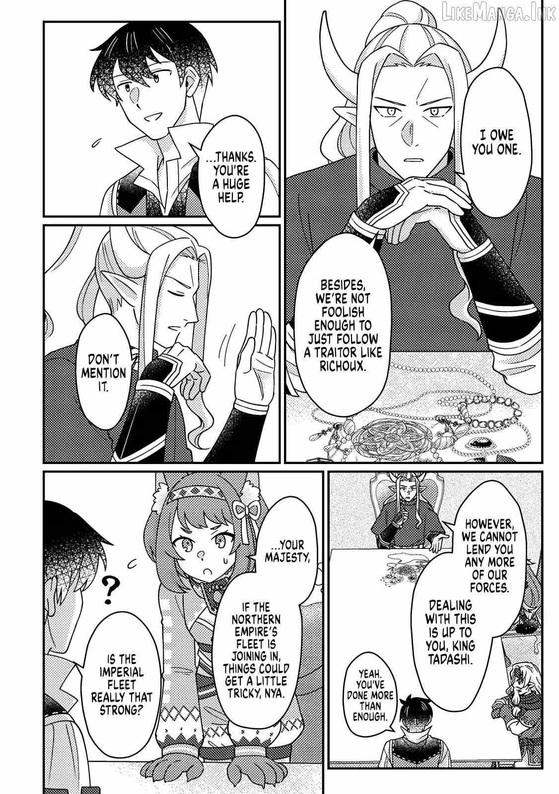 Revolution in production with the blessings of the gods – While living a leisurely, slow life in a corner of another world, somehow a diverse group of people gathered to form the strongest nation… Chapter 37.2 - Page 6