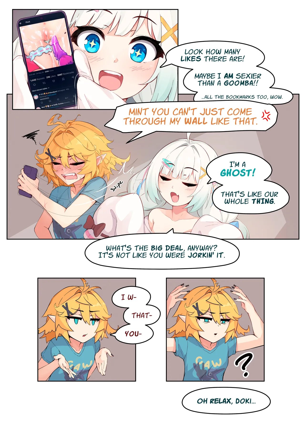[Ricegnat] My GF (ghost friend) caught me jerking off and now she's bouncing on it CRAZY STYLE 13