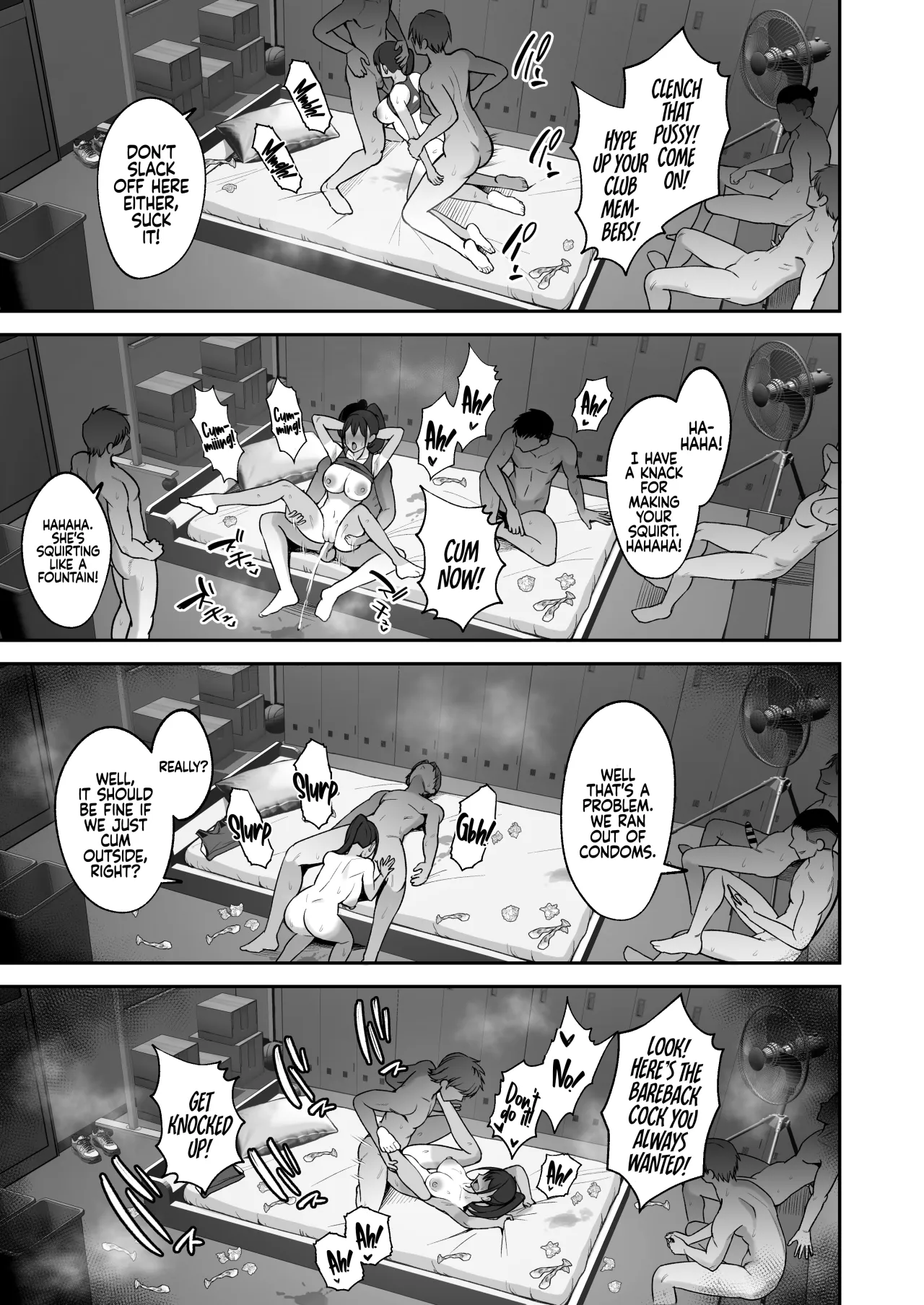 Rikujoubu Buchou, Yankee-tachi ni Otosareru - Decensored 30
