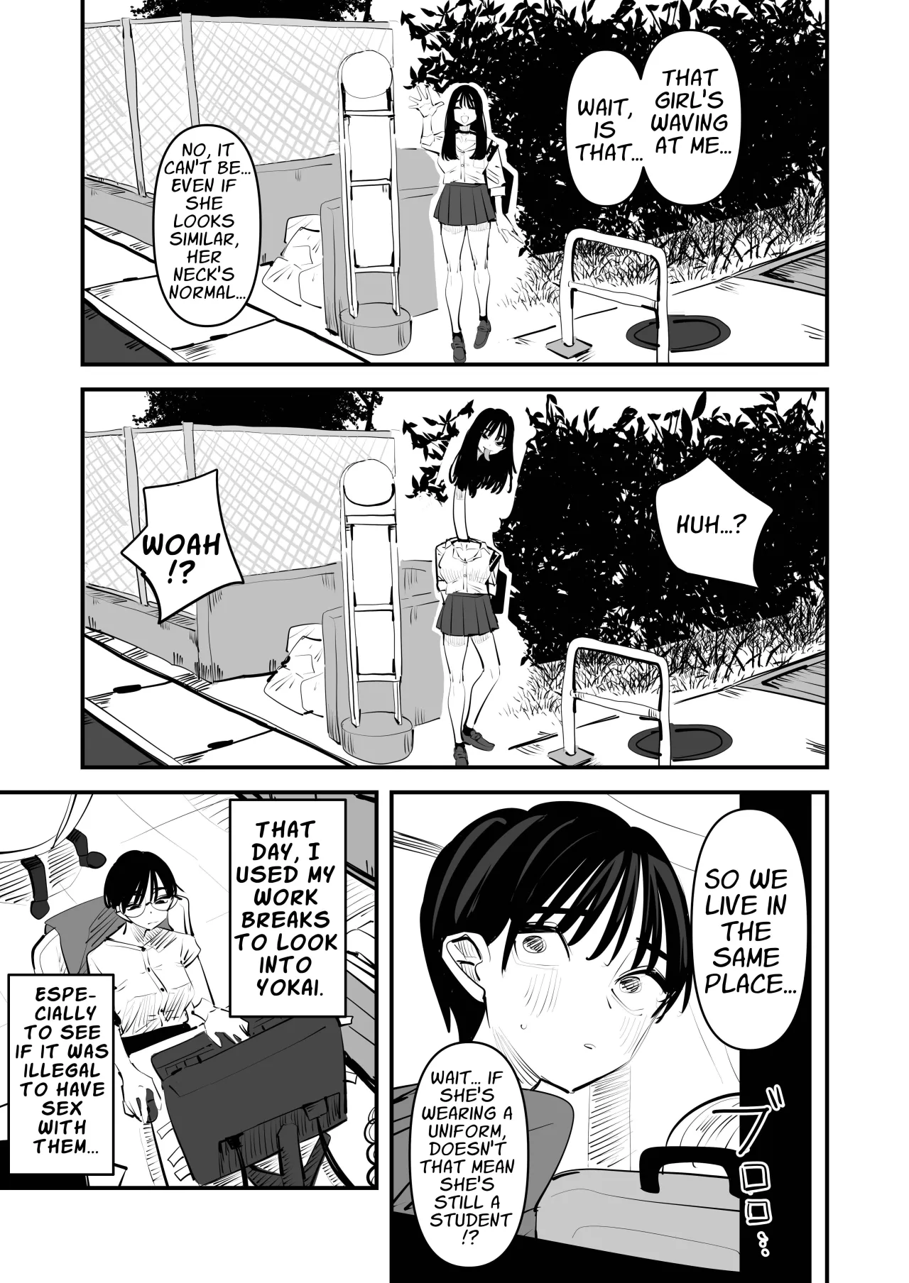 Rokurokubi no Onnanoko to Yuri SEX Shita Hanashi 20