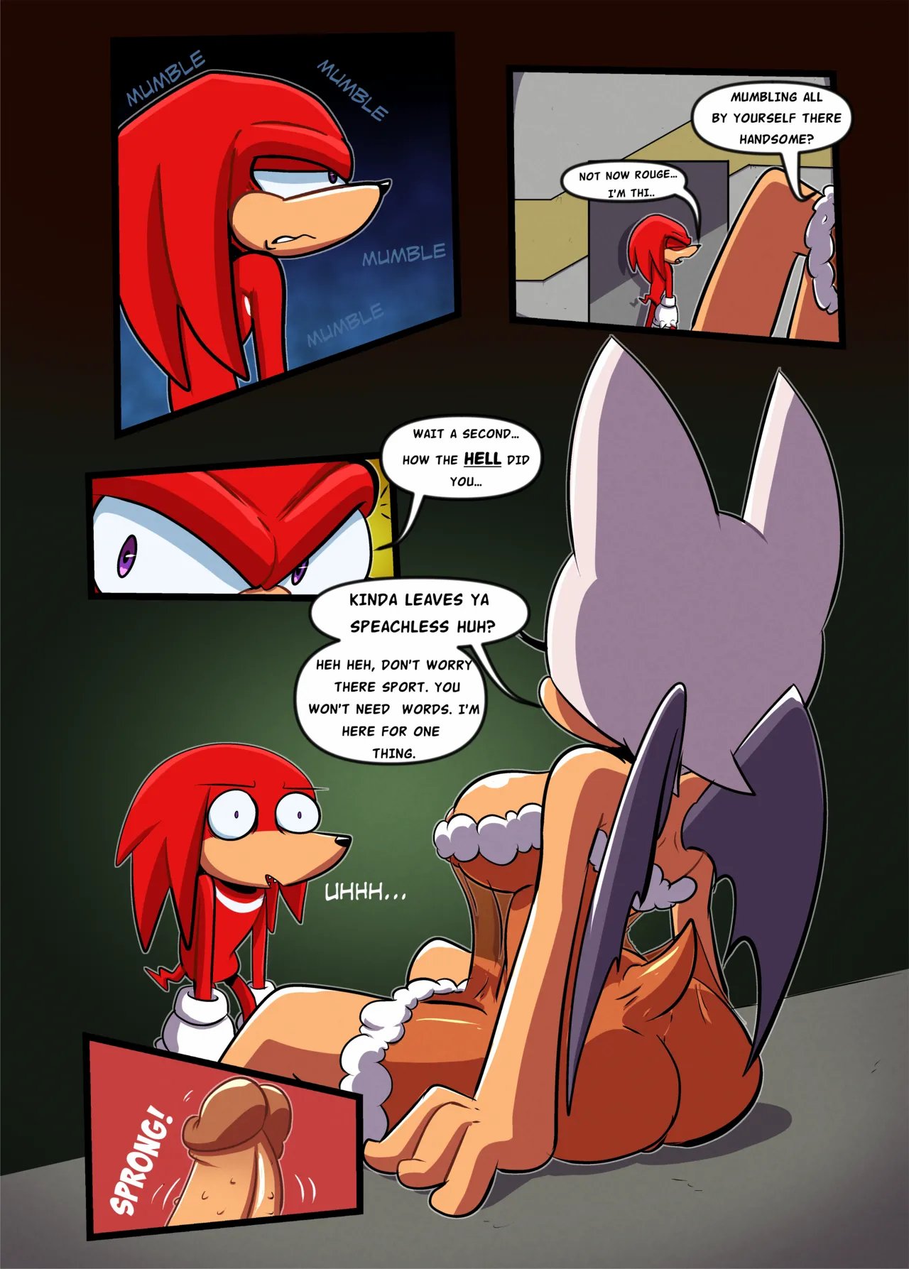 Rouge and Knuckles Hentai Comic! 3