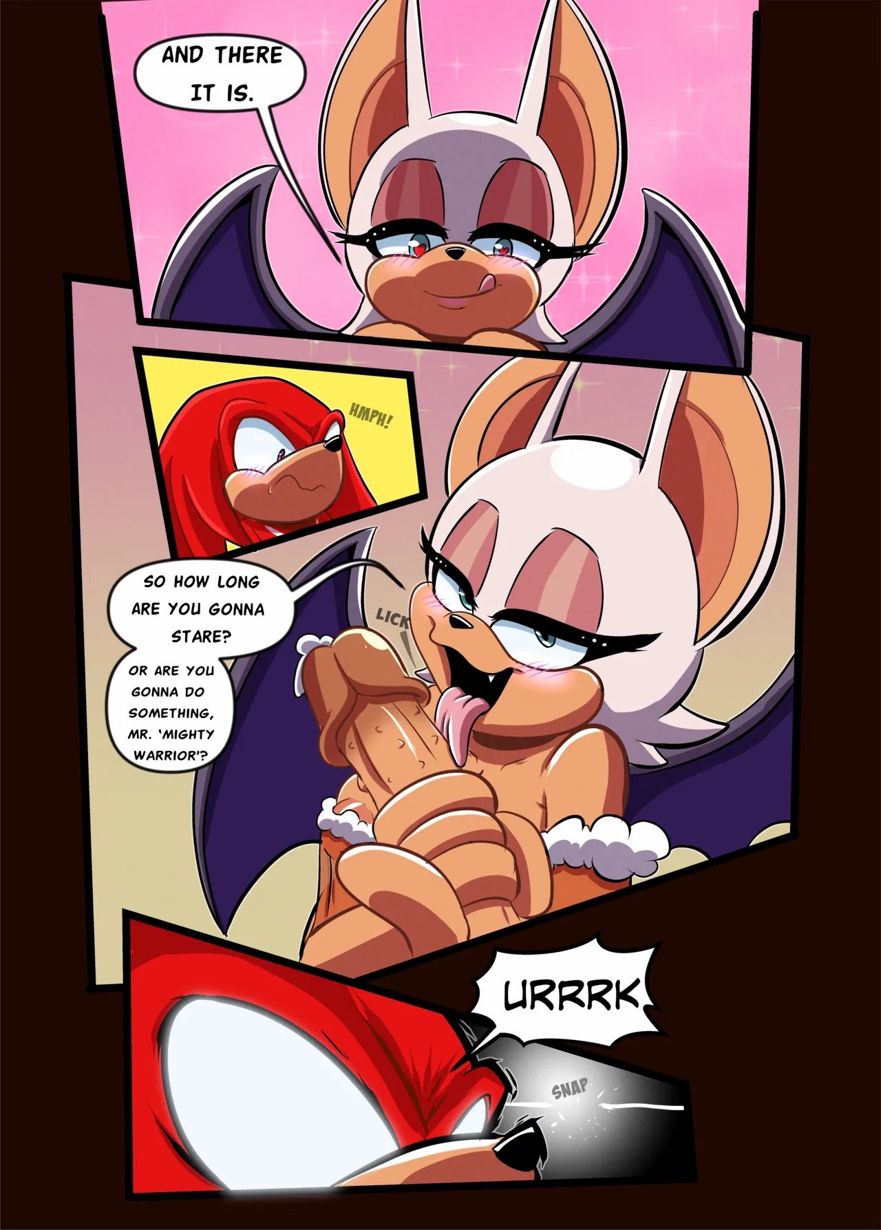 Rouge and Knuckles Hentai Comic! 4