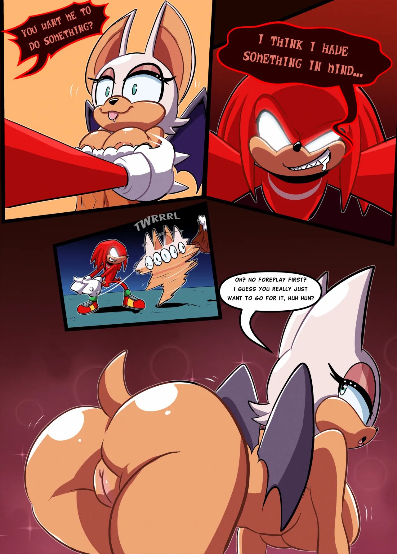 Rouge and Knuckles Hentai Comic! 5
