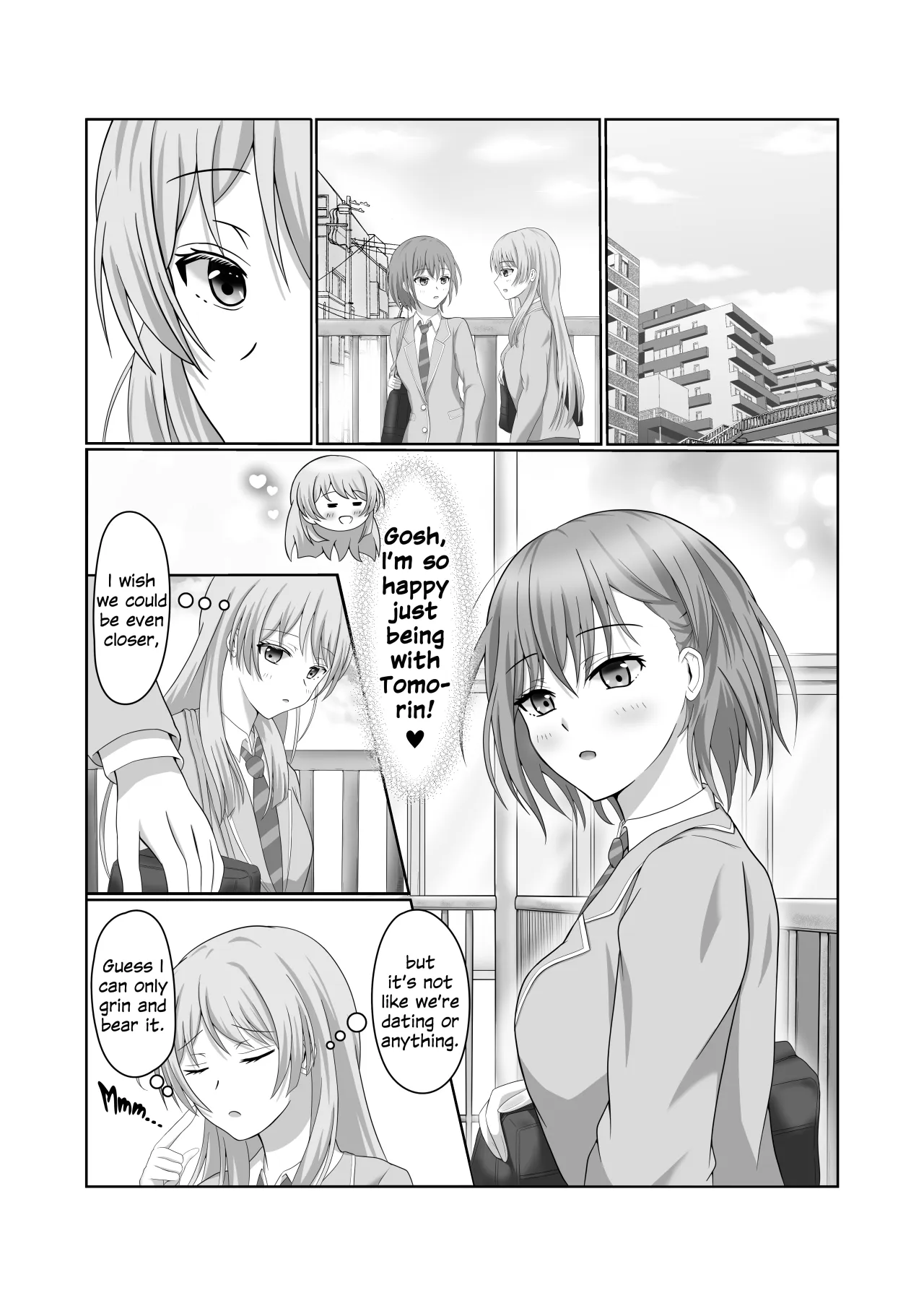 Ryoukataomoi no Tomori to Anon ga Hajimete Yuri Ecchi Suru Hon 2