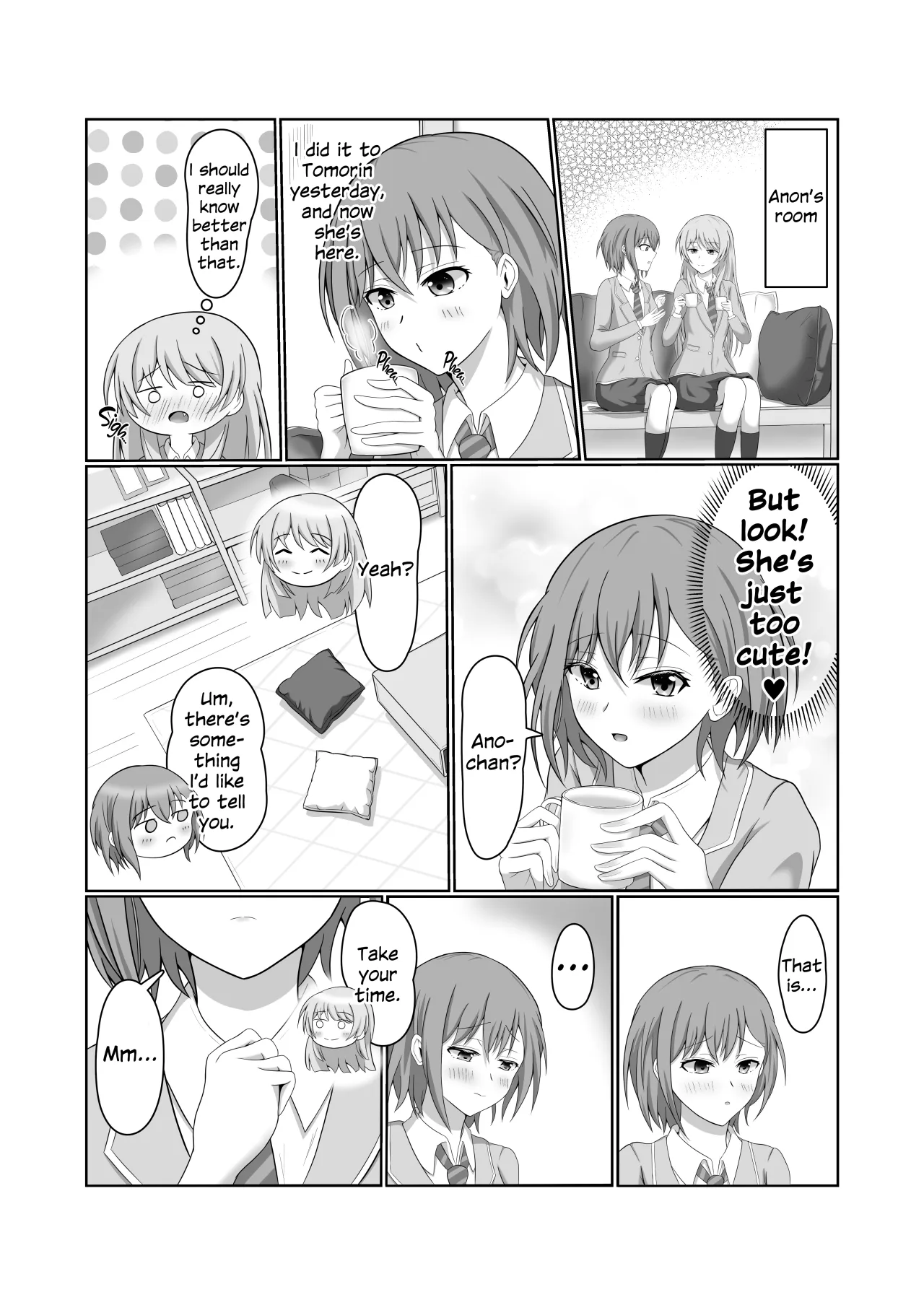 Ryoukataomoi no Tomori to Anon ga Hajimete Yuri Ecchi Suru Hon 10