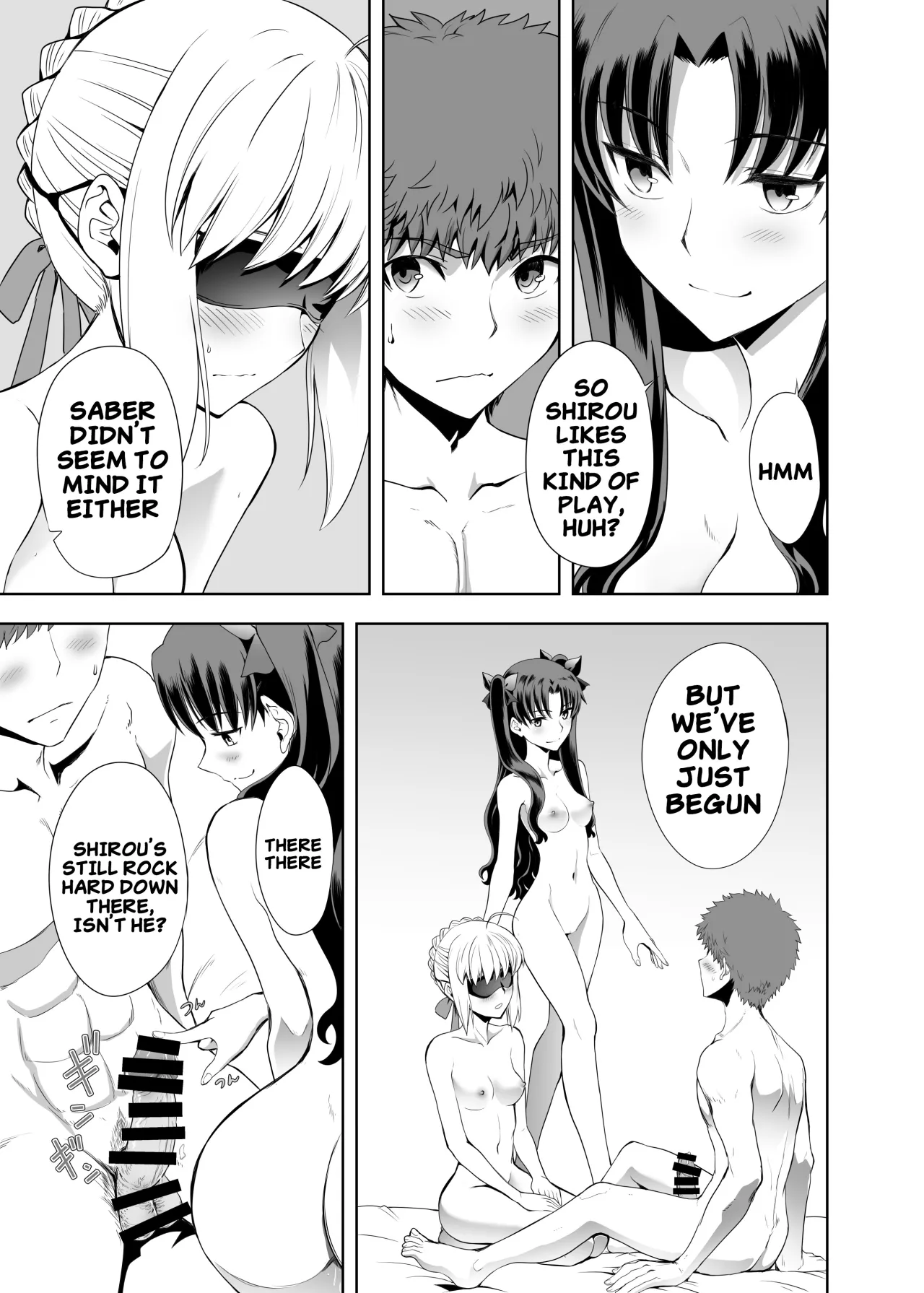 Saber Maniacs Shikaku o Shadan Suru to Hoka no Kankaku ga Togisuma Sareru toiu node Saber ni Mekakushi Play o Shitemoratta 14