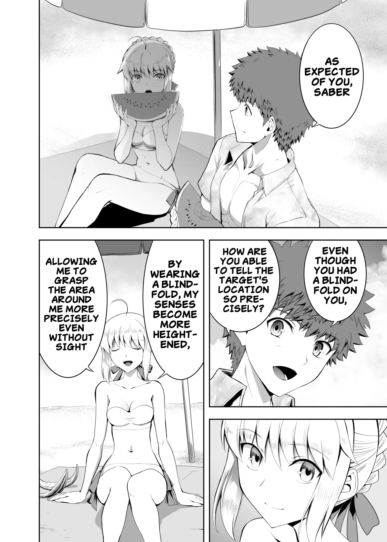 Saber Maniacs Shikaku o Shadan Suru to Hoka no Kankaku ga Togisuma Sareru toiu node Saber ni Mekakushi Play o Shitemoratta 3