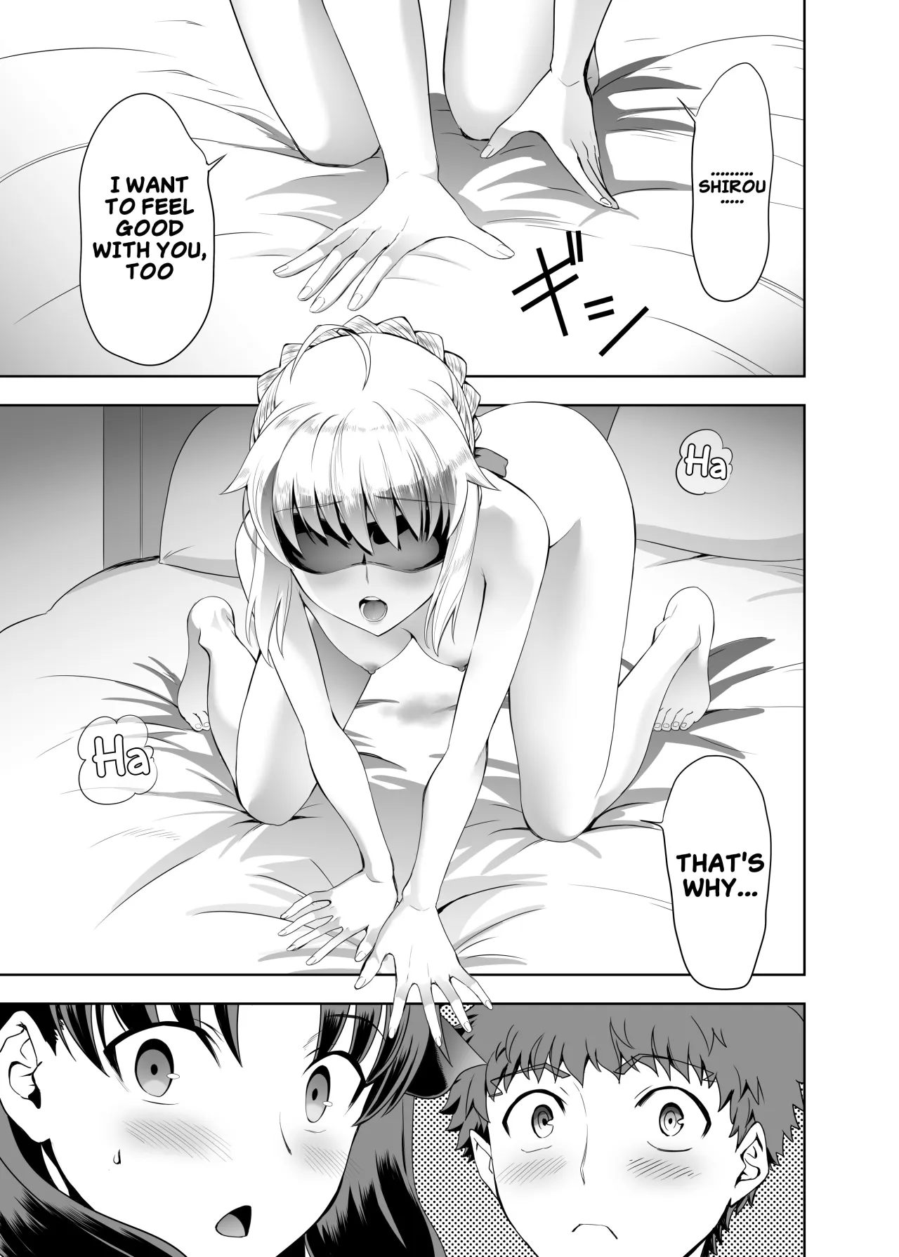Saber Maniacs Shikaku o Shadan Suru to Hoka no Kankaku ga Togisuma Sareru toiu node Saber ni Mekakushi Play o Shitemoratta 22