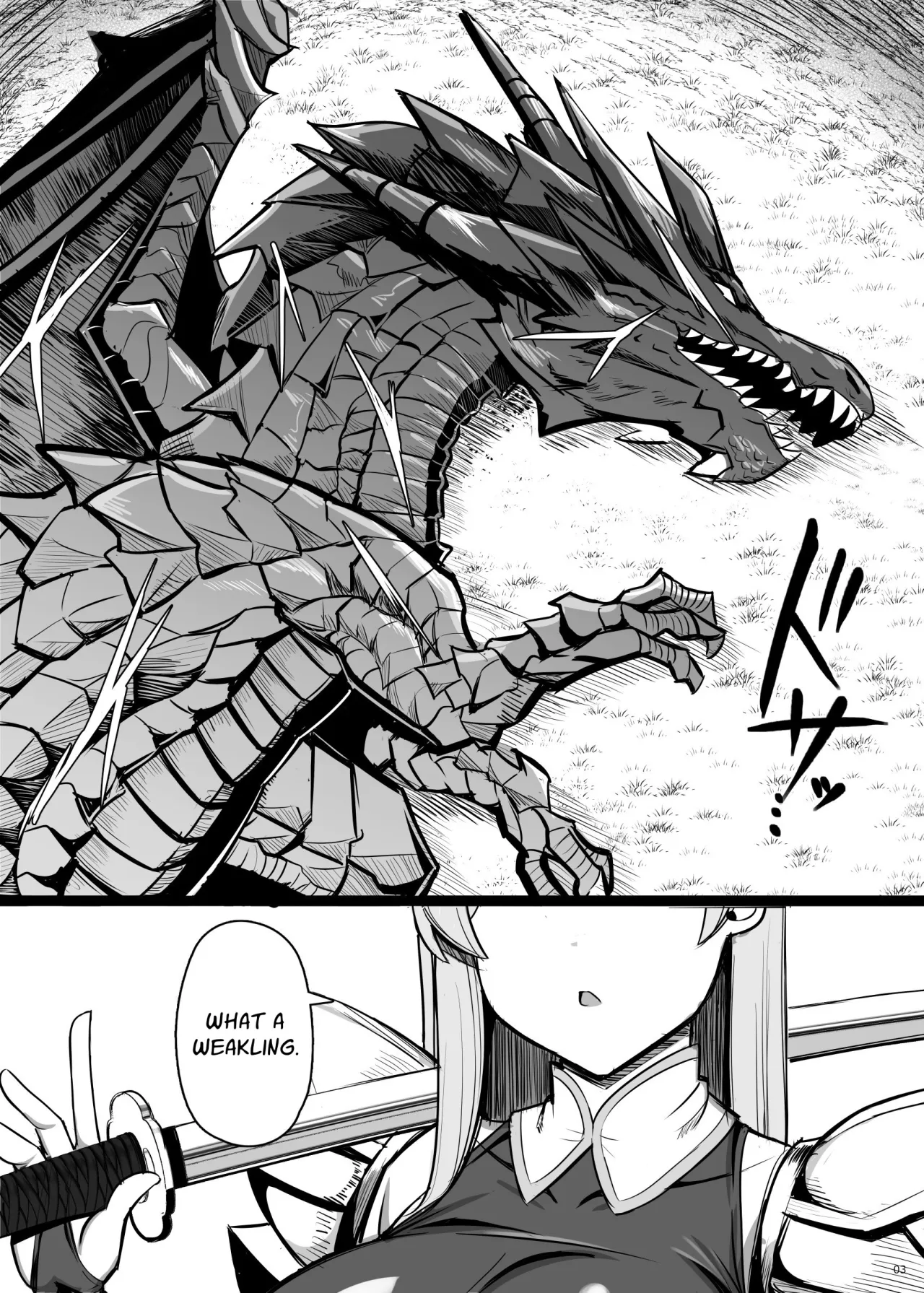 Saikyou Onna Kishi Yowayowa Yuusha ni Amaama Shasei Shugyou 3