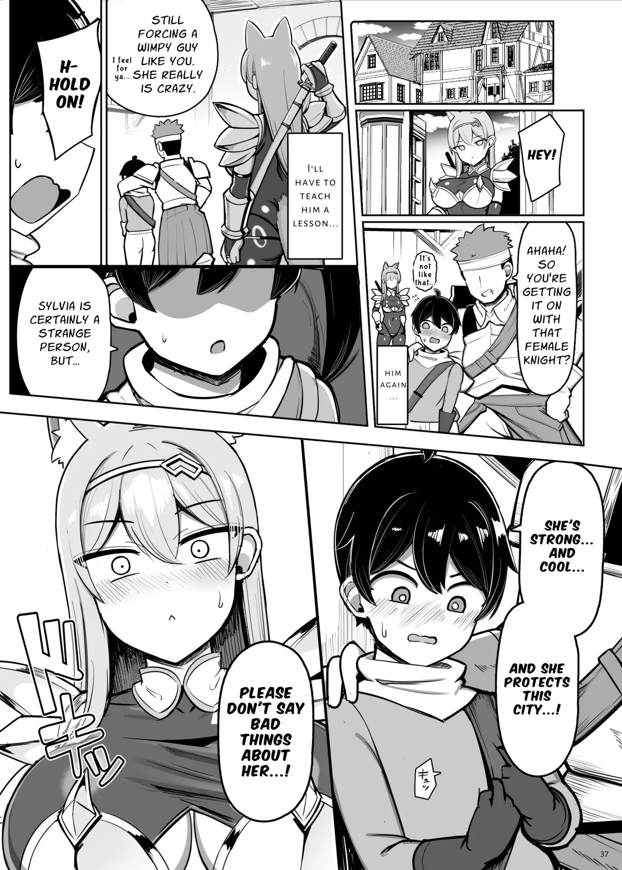 Saikyou Onna Kishi Yowayowa Yuusha ni Amaama Shasei Shugyou 37