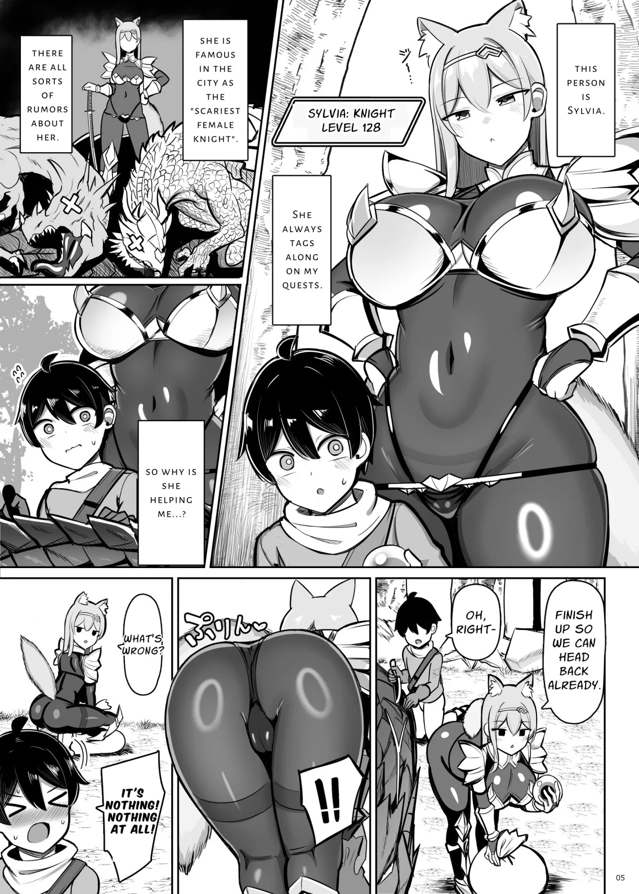 Saikyou Onna Kishi Yowayowa Yuusha ni Amaama Shasei Shugyou 5