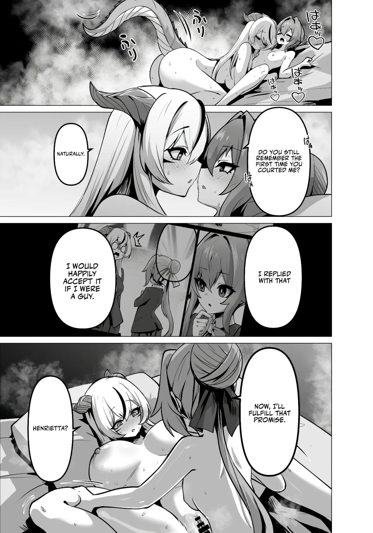 Saikyou Shuzoku no Ryuu no Musume ga Shitsukoku Kozukuri o Nedatte Kuru node Futanari Chinchin de Wakaraseru Hanashi 49