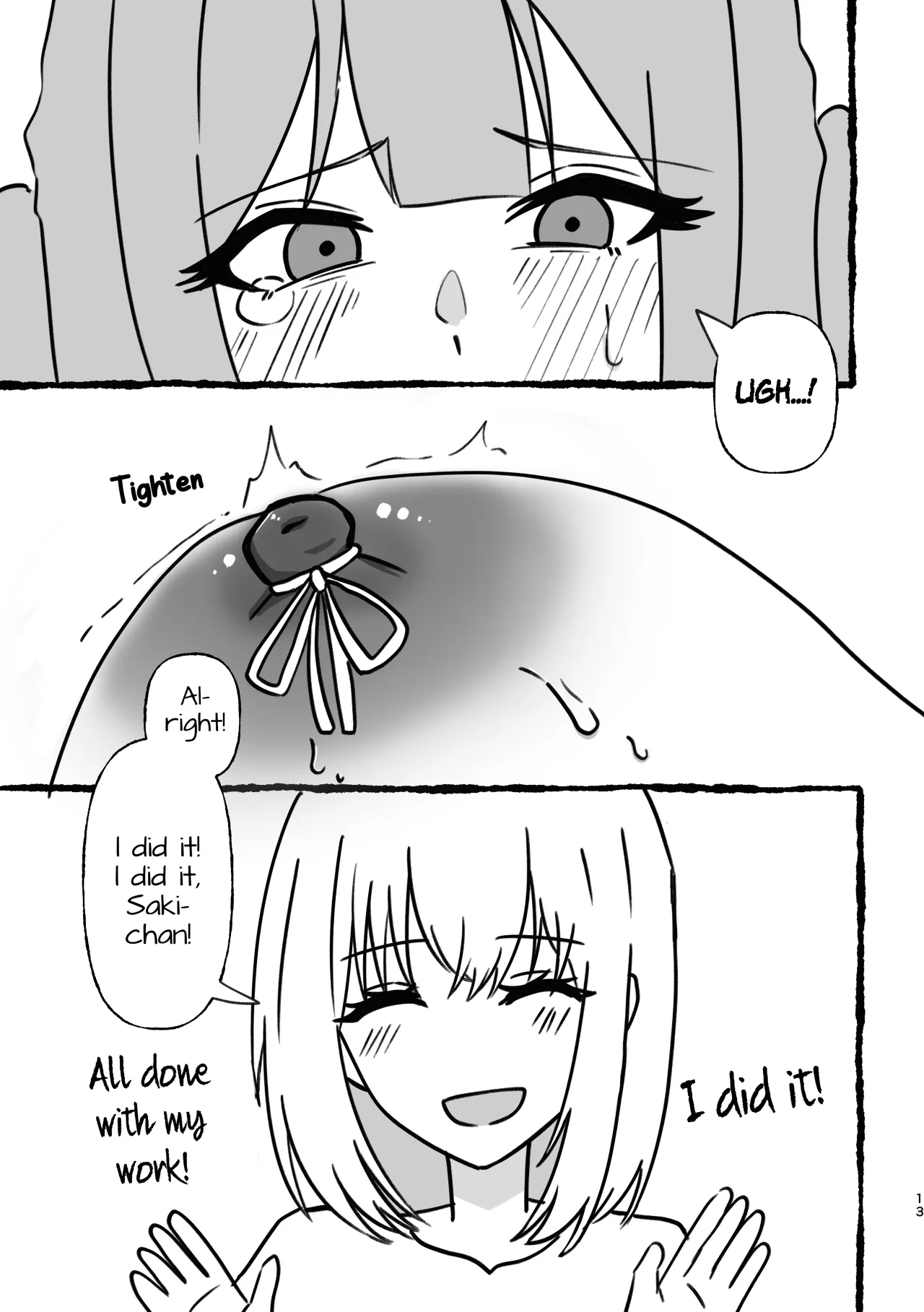 Saki-chan Kanbotsu Chikubi tte Hontou!? 14