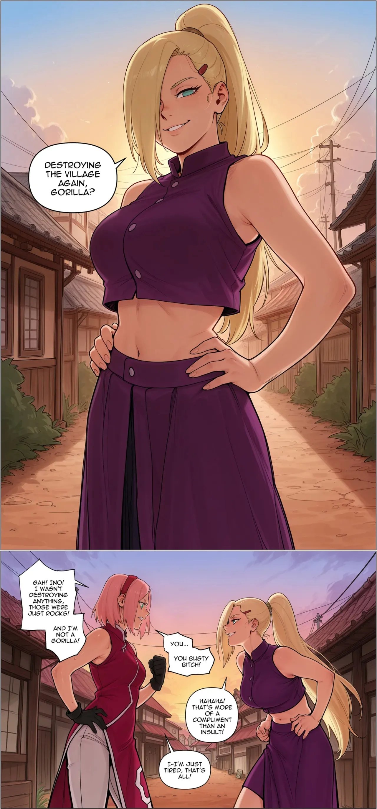Sakura Haruno x Ino Yamanaka (Parody :Naruto Shippuden) 2