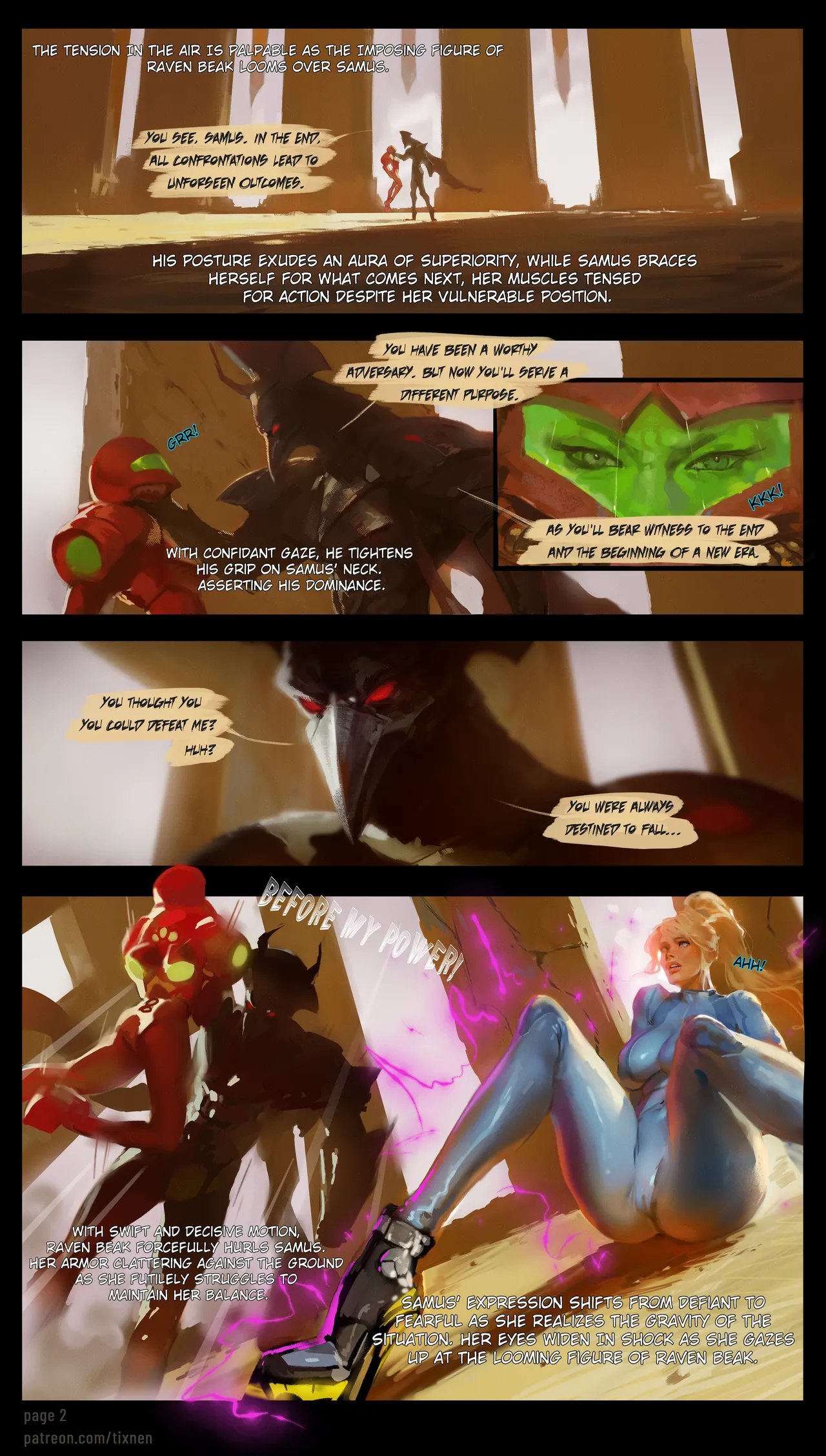 Samus & Raven Beak Oneshot - Page 2