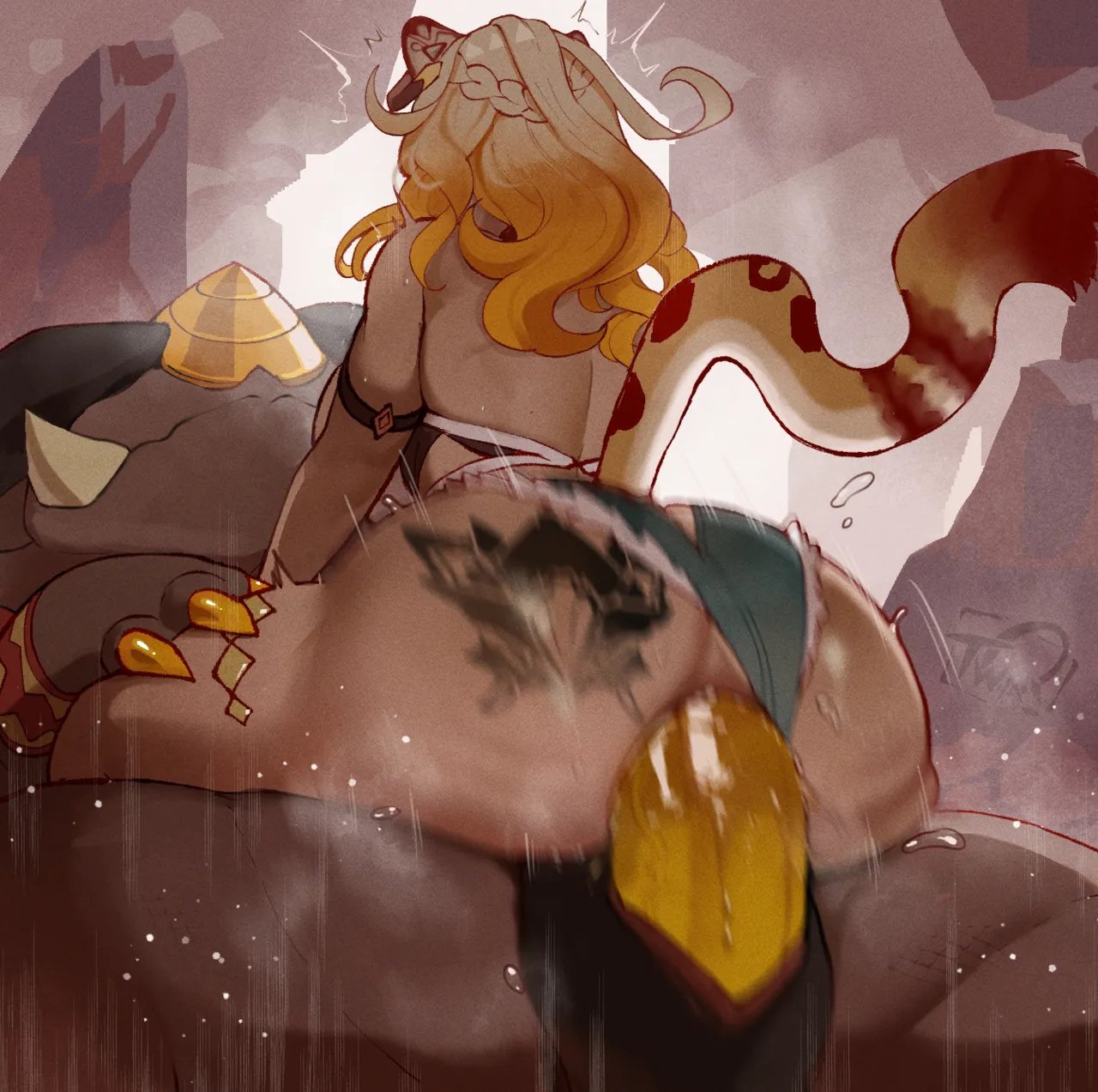 Saurian Riding with Xilonen 10