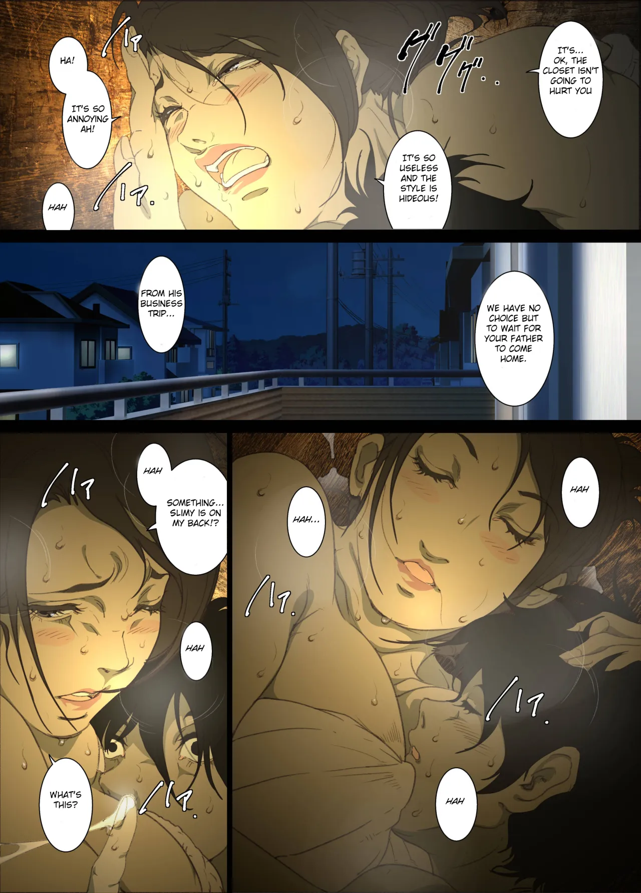 Seieki Mamire no Tansu no Naka ni Tojikomerareta Zenra Oyako no Nurunuru Micchaku Kinshinsoukan 13