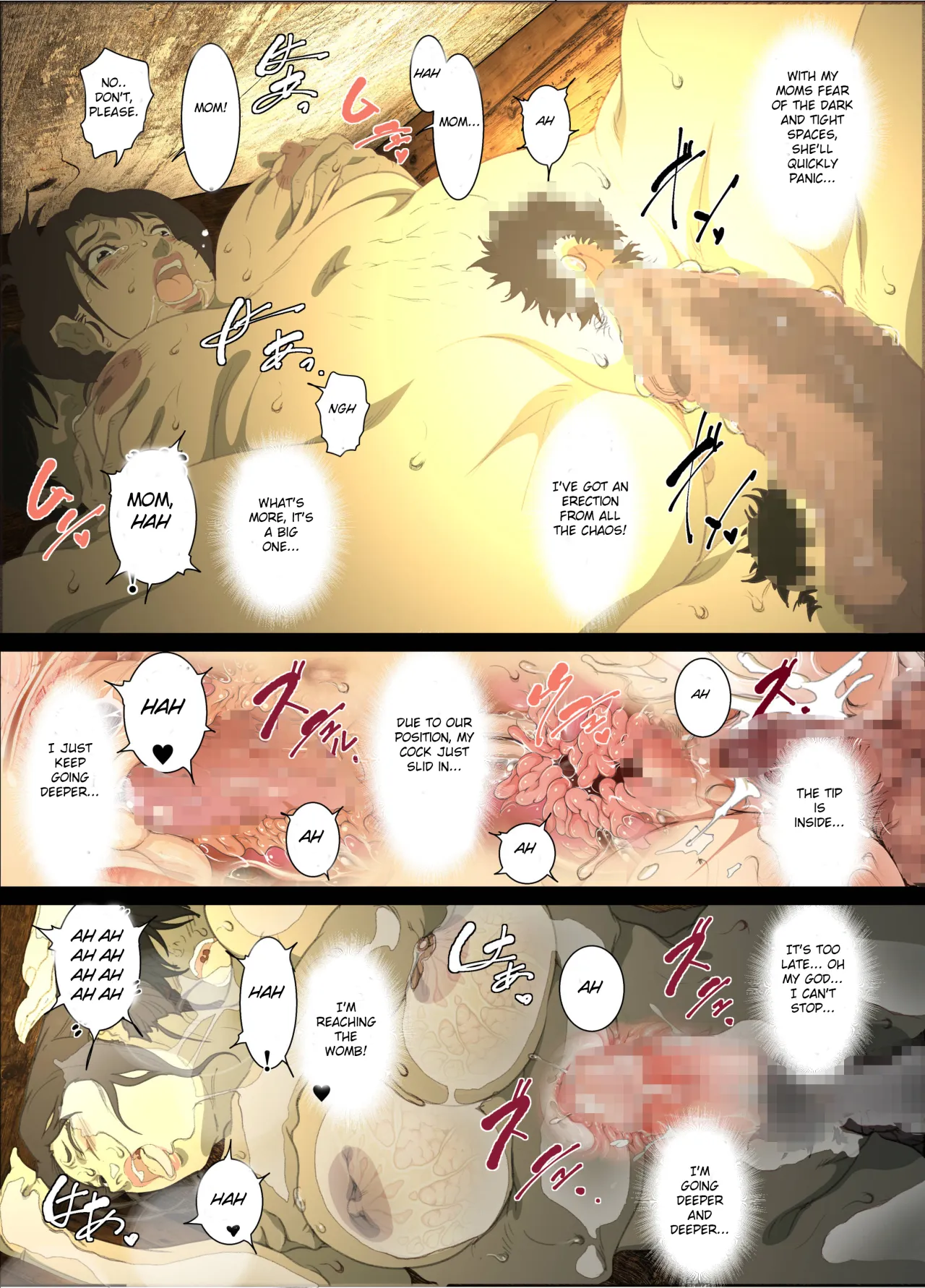 Seieki Mamire no Tansu no Naka ni Tojikomerareta Zenra Oyako no Nurunuru Micchaku Kinshinsoukan 21