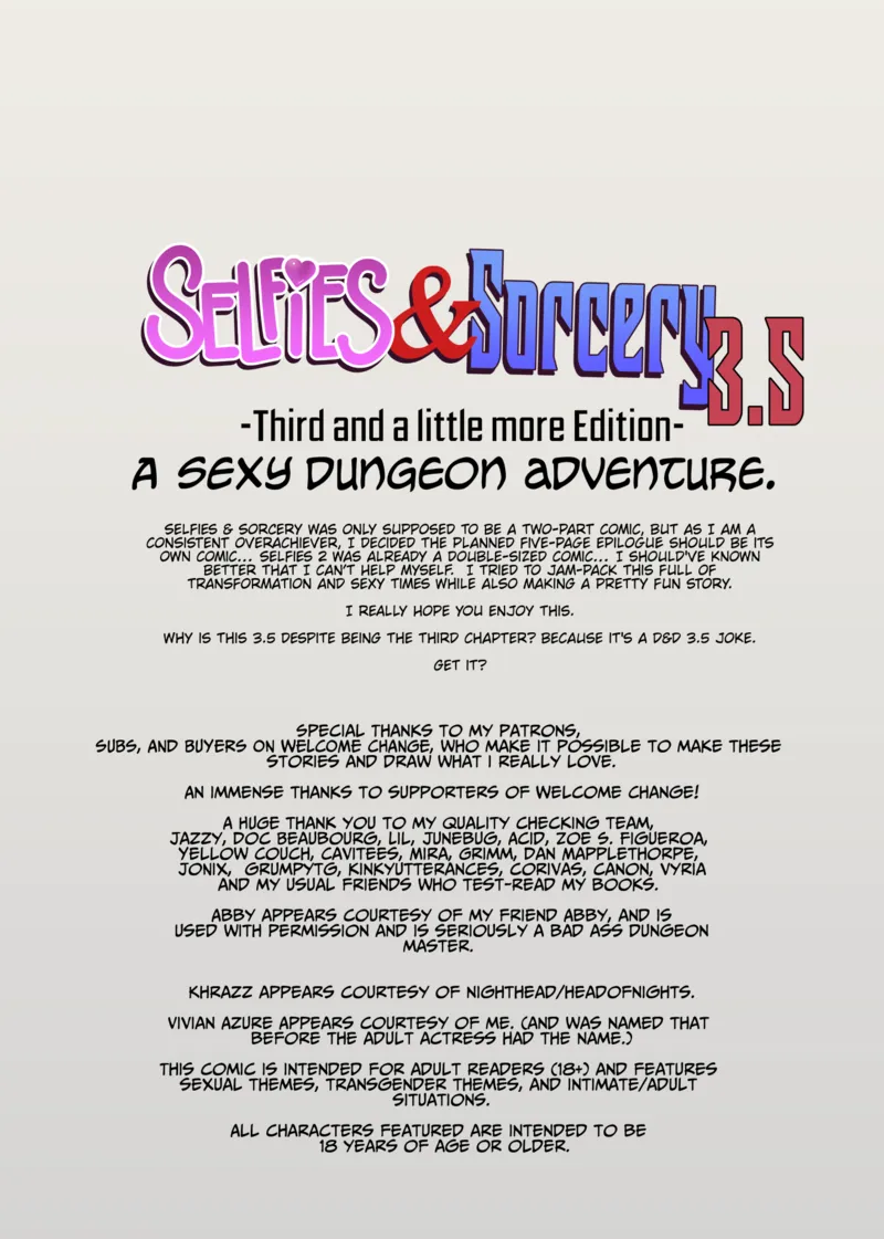 Selfies & Sorcery 3.5 3