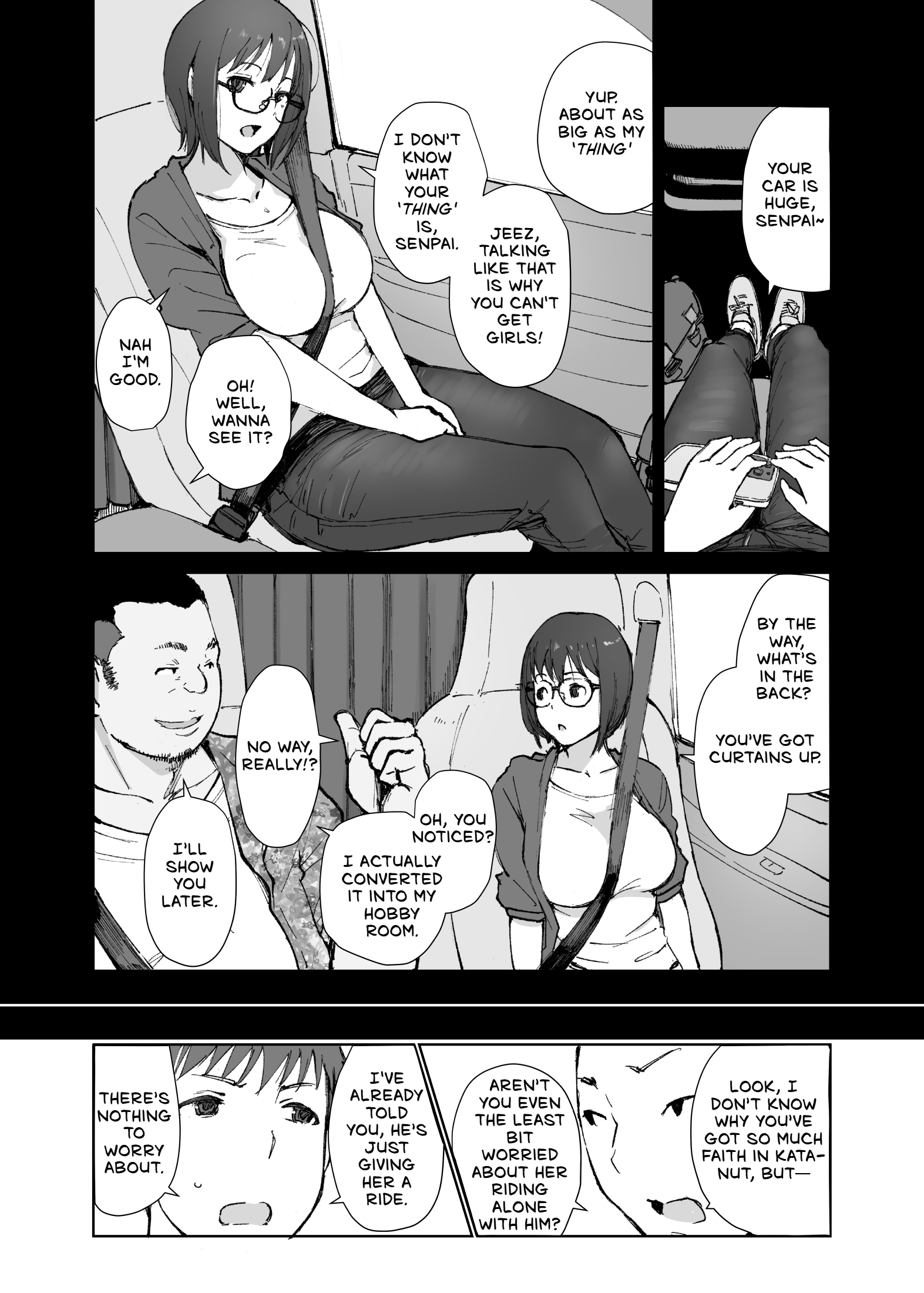 Senpai no Dekai Kuruma ga Boku no Kanojo o Nosete Hageshiku Yureru 7