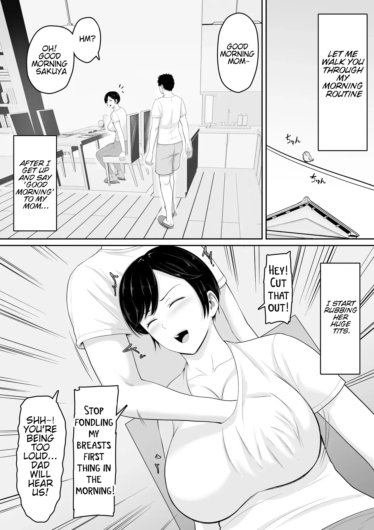 Sexless no Kyonyuu Haha ni Nori de Kisaseta Mizugi ga Erosugita node Chichi no Kawari ni Chinpo Iretara Mainichi Nori de Nakadashi Sasetekureru You ni Natta Hanashi - Decensored 2