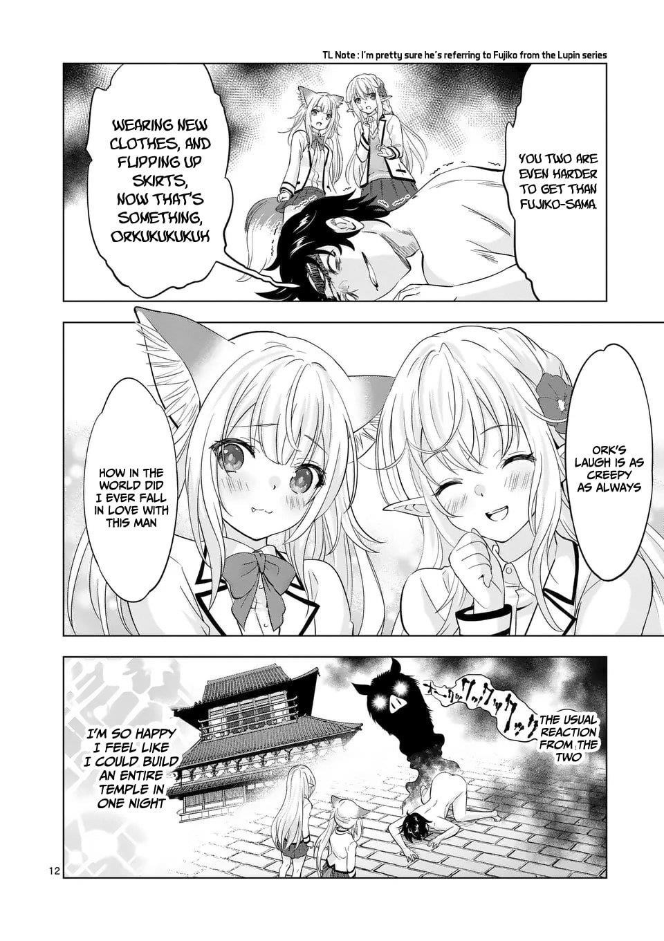 Shijou Saikyou Orc-san no Tanoshii Tanetsuke Harem Zukuri 12