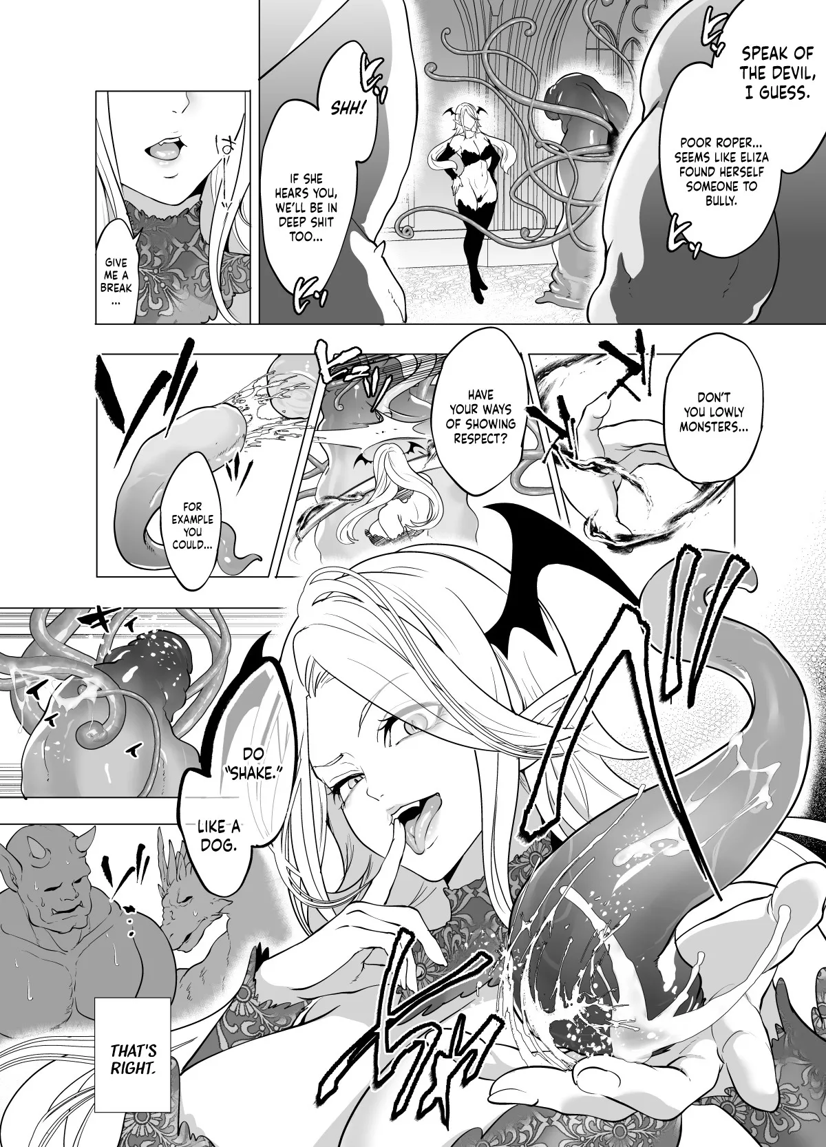 Shokushu Kan Haramase de Takabisha Succubus o Wakaraseru! 4